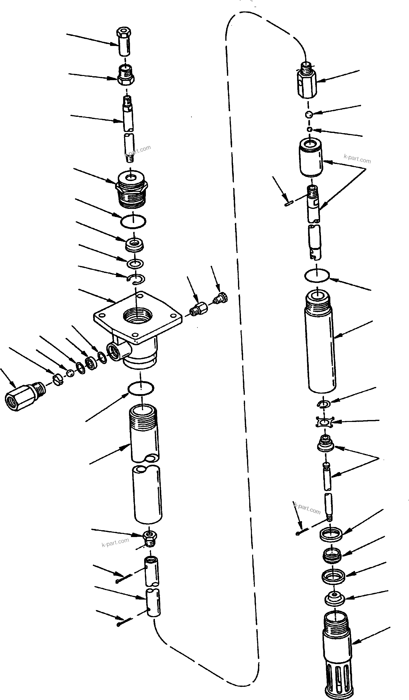 Komatsu parts book diagram for PC3000-6 S/N 06217: LUBE PUMP