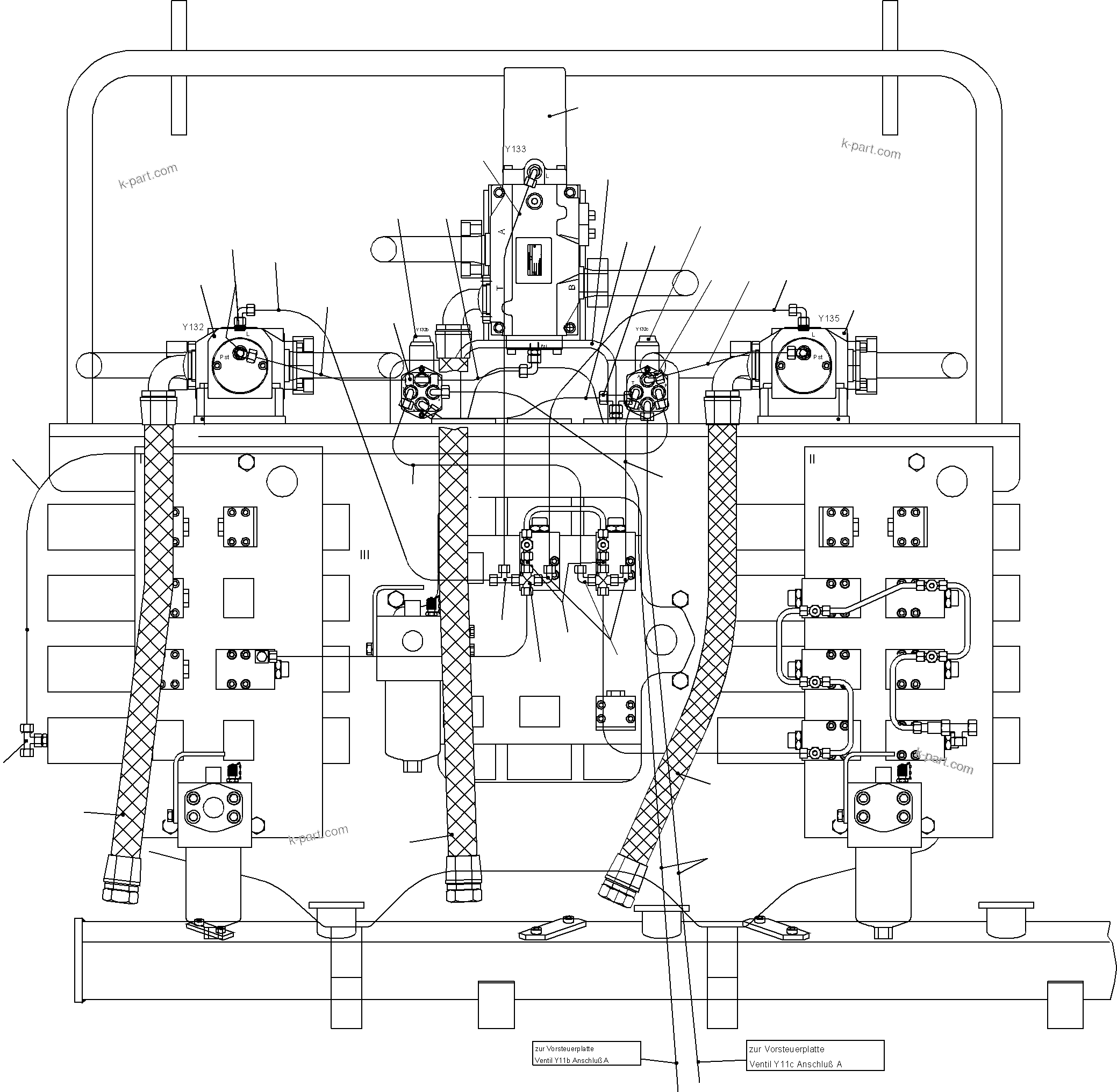 Komatsu parts book diagram for PC3000-6 S/N 06217: FLOAT POSITION