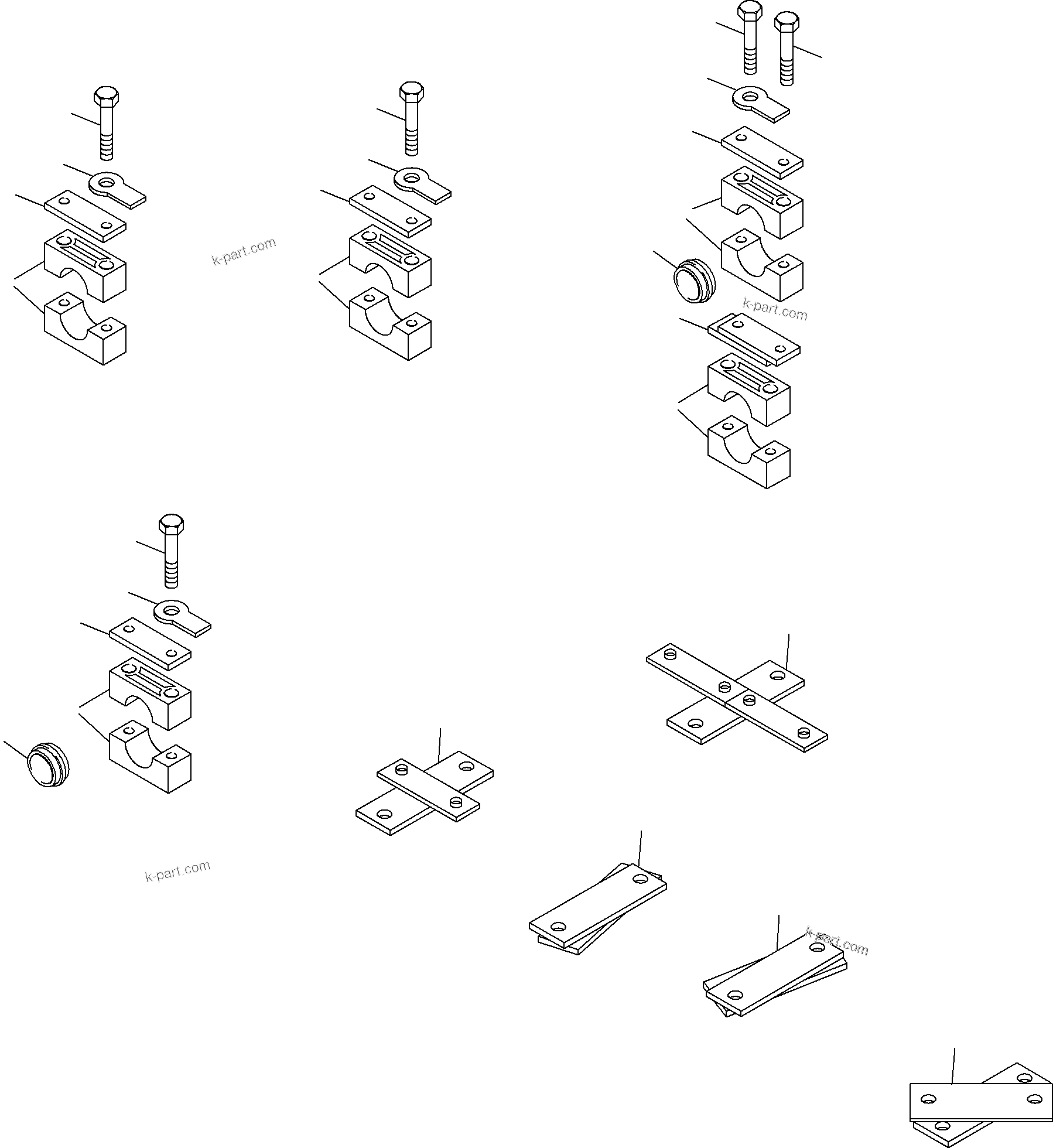 Komatsu parts book diagram for PC3000-6 S/N 06217: RETURN LINES - MANIFOLD (BE)