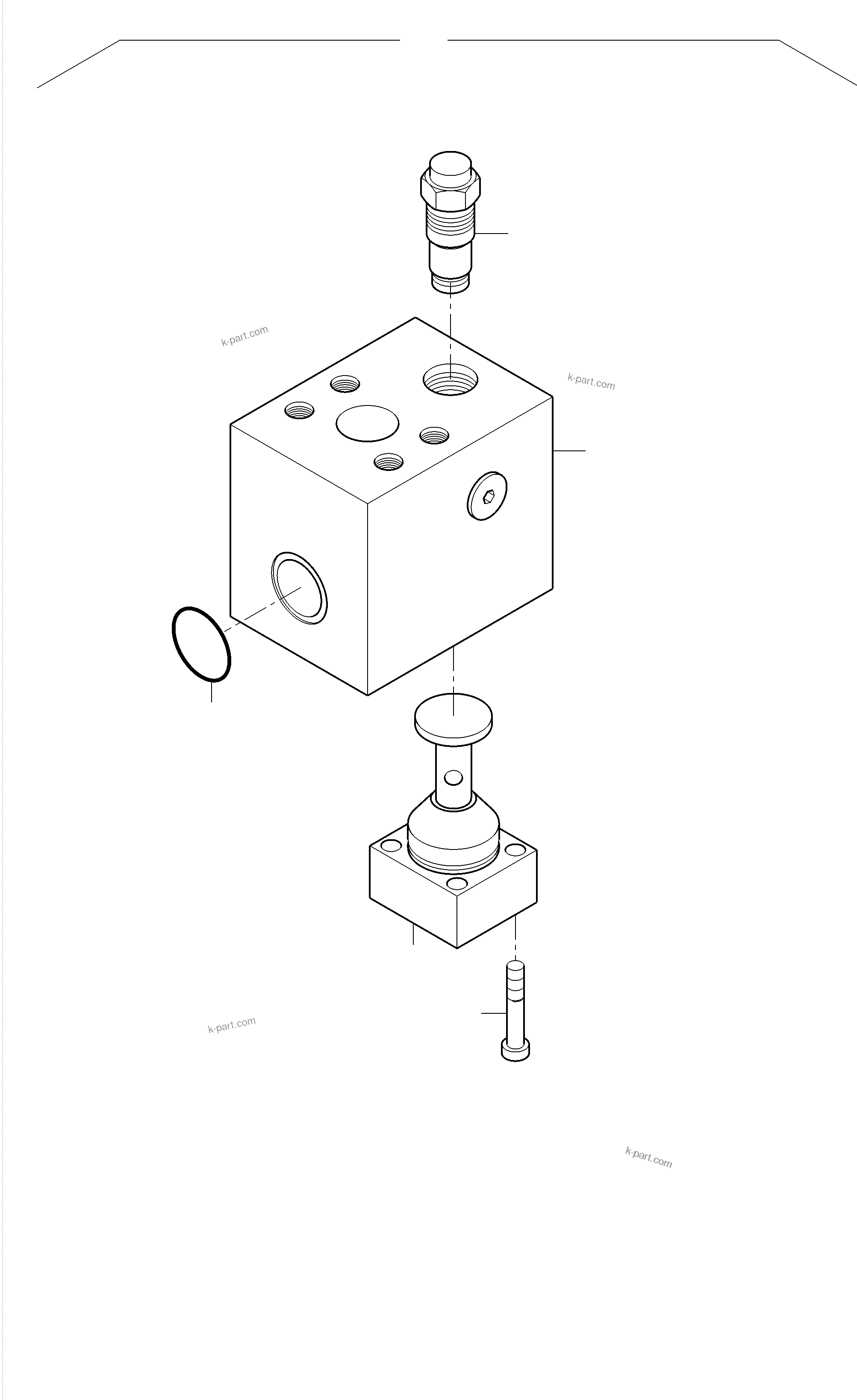 Komatsu parts book diagram for PC3000-6E S/N 06361: THROTTLE CHECK VALVE