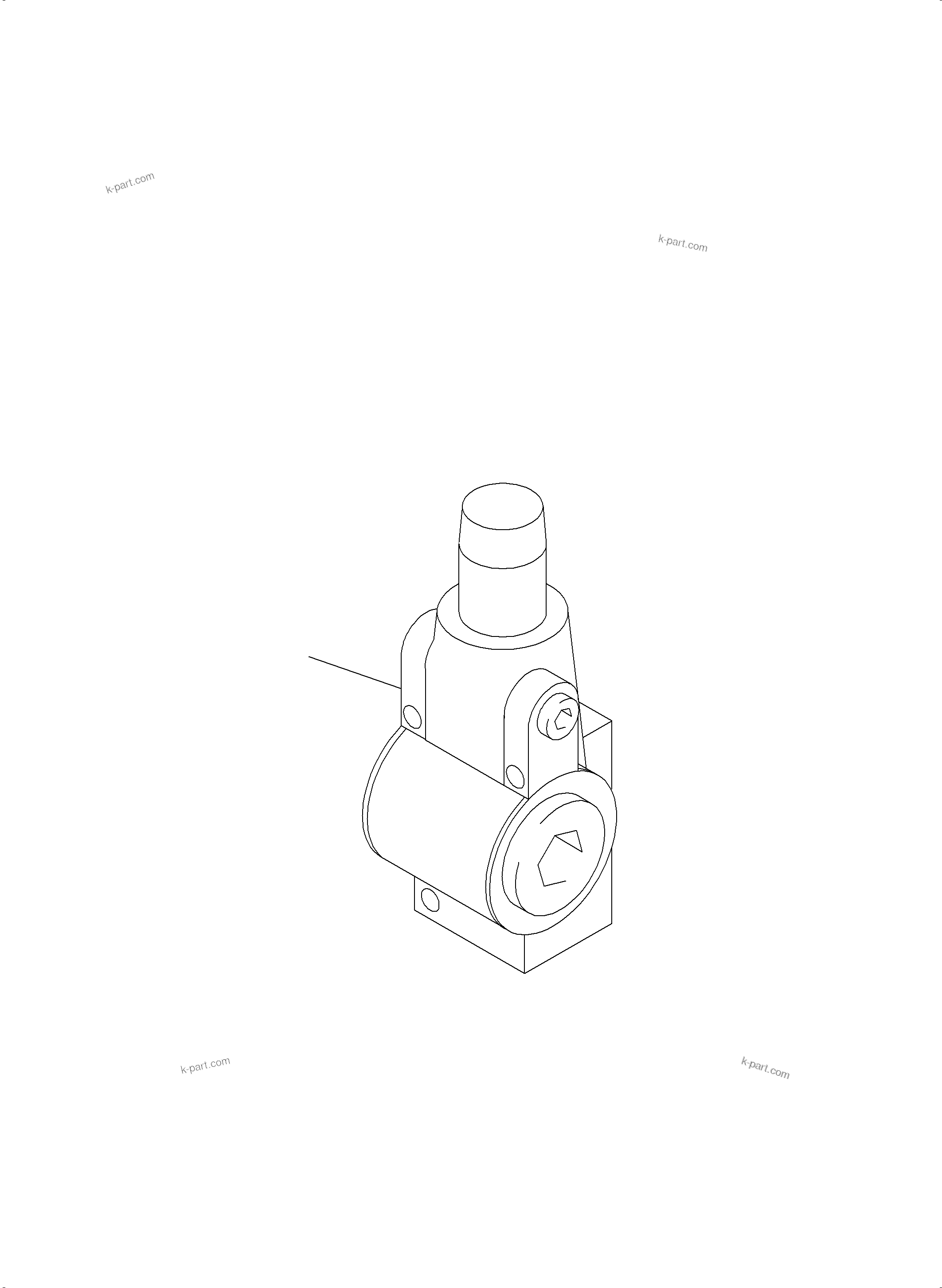 Komatsu parts book diagram for PC3000-6E S/N 06361: PRESSURE RELIEF VALVE