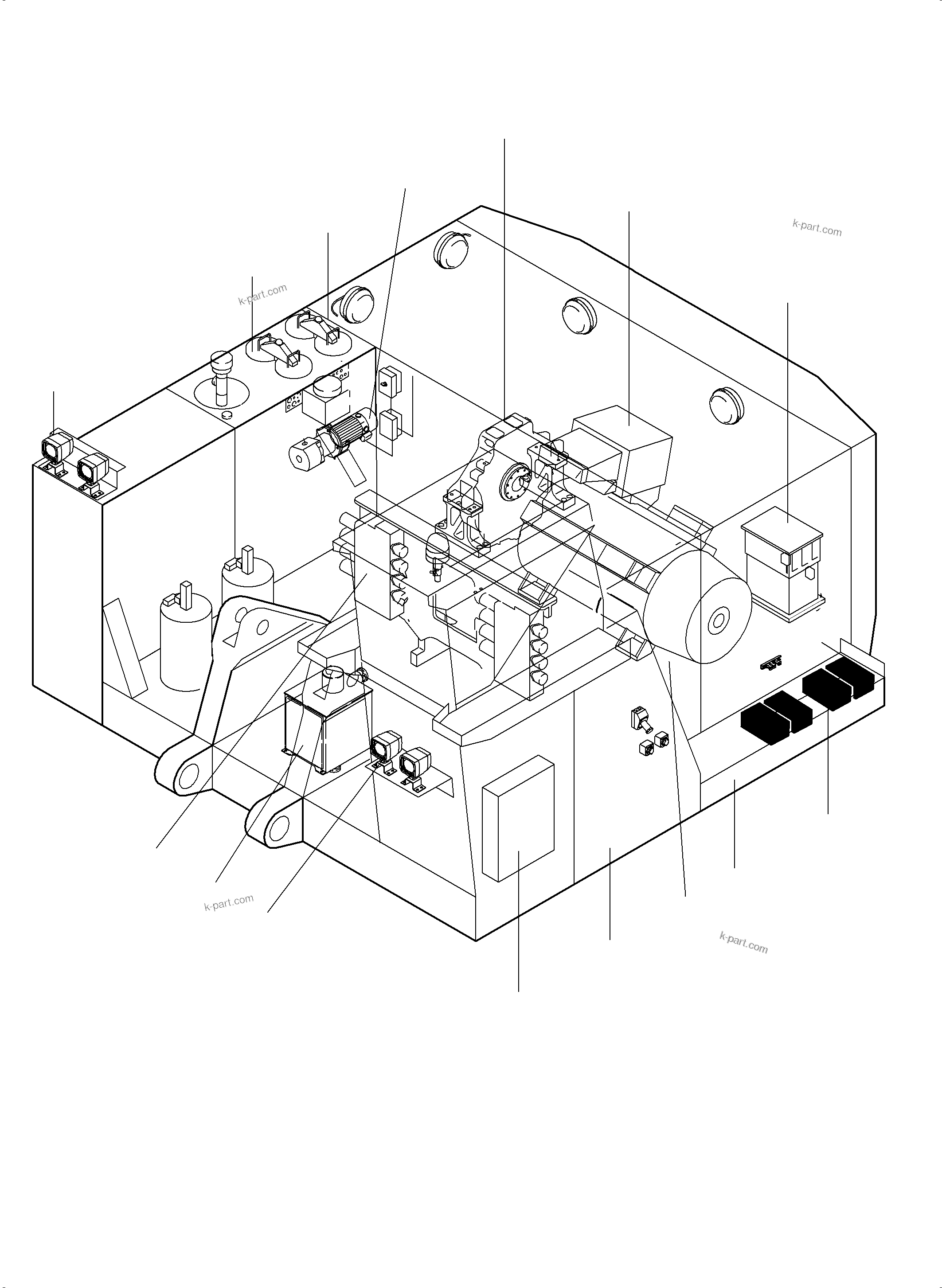 Komatsu parts book diagram for PC3000-6E S/N 06361: ELECTRIC EQUIPMENT