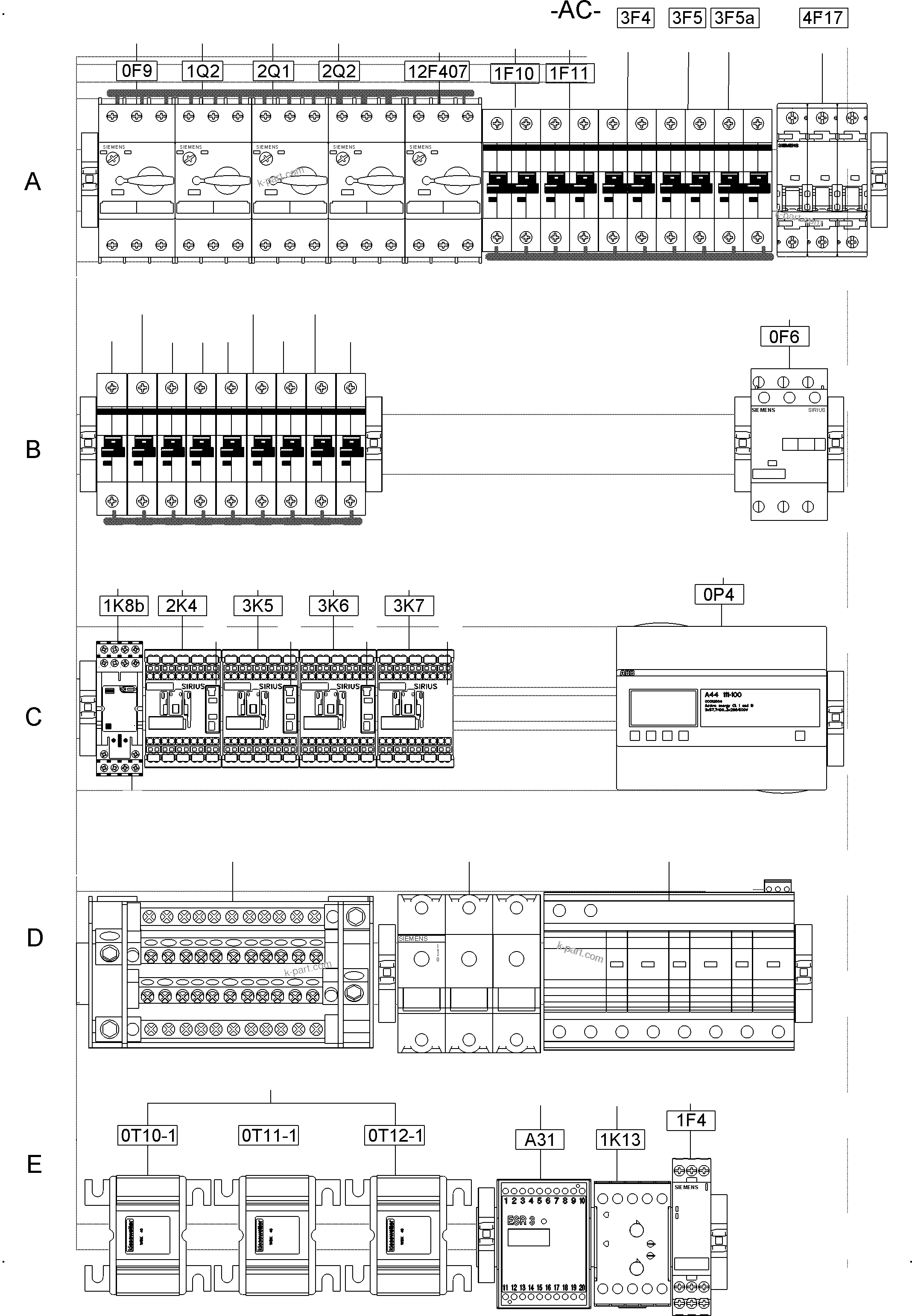 Komatsu parts book diagram for PC3000-6E S/N 06361: MOUNTING PLATE - NS