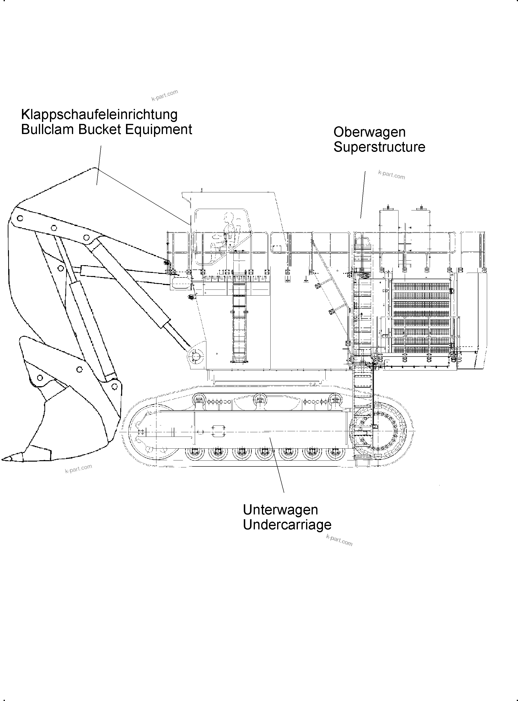 Komatsu parts book diagram for PC3000-6 S/N 06369: 