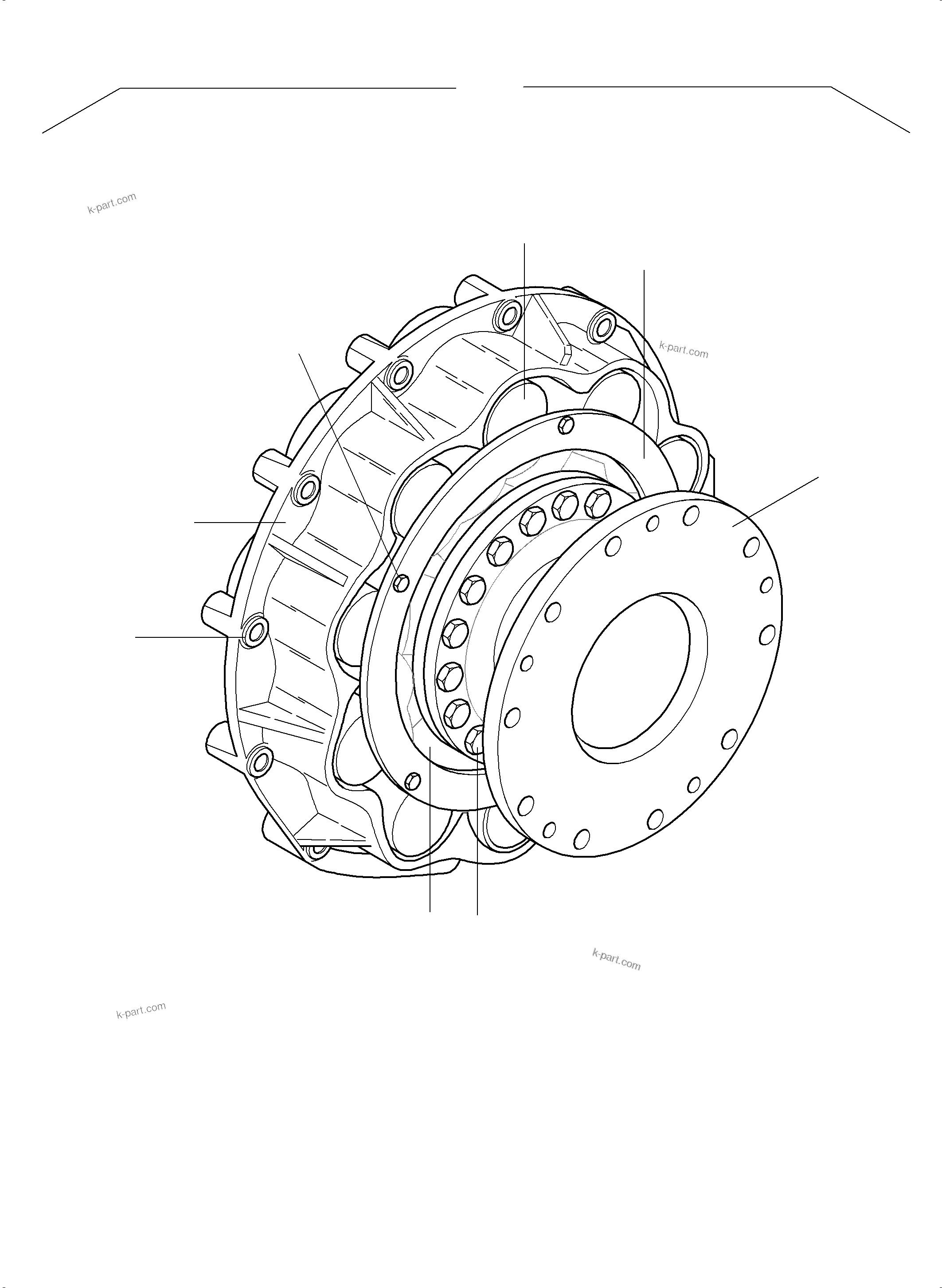 Komatsu parts book diagram for PC3000-6 S/N 06369: COUPLING