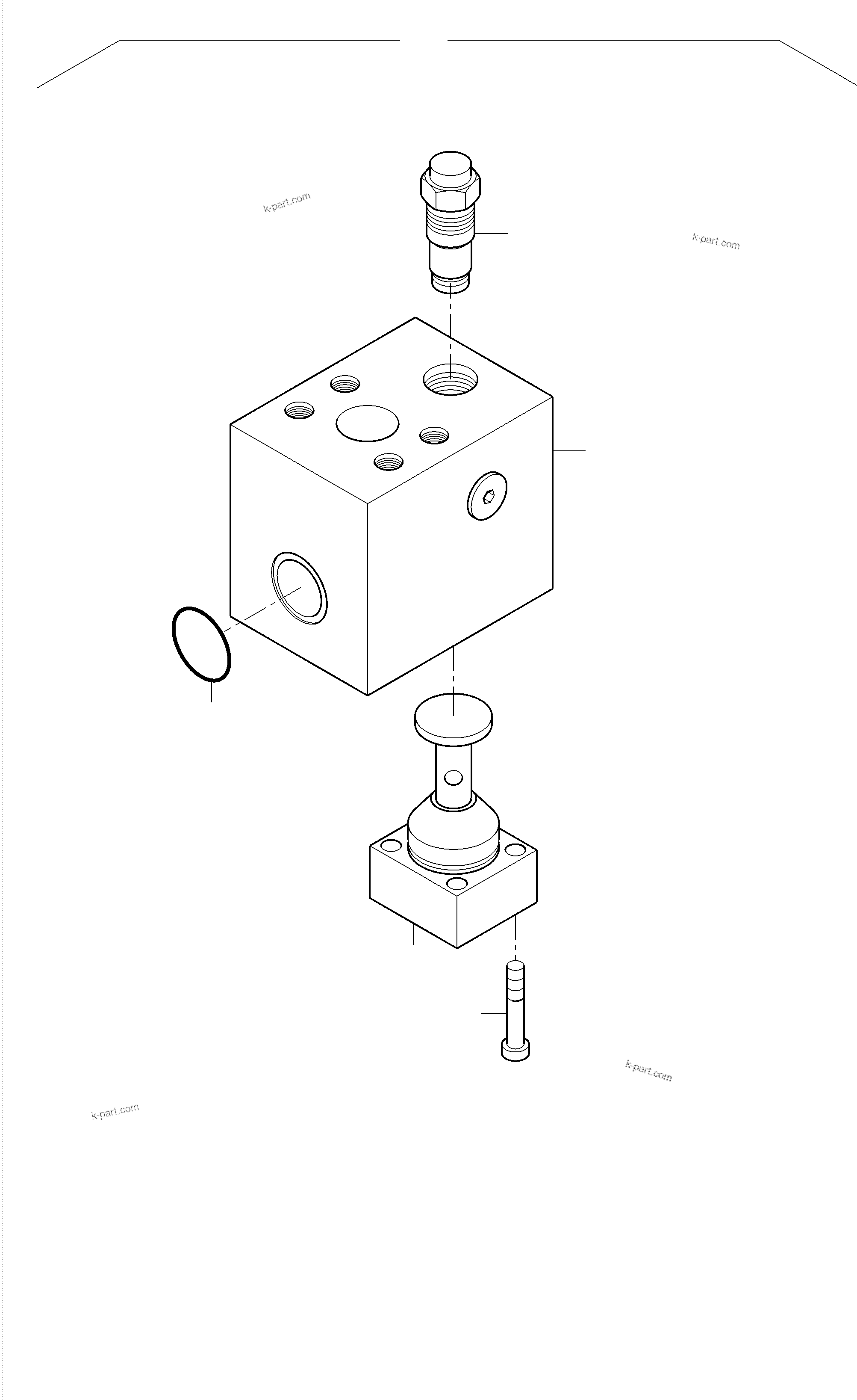 Komatsu parts book diagram for PC3000-6 S/N 06377: THROTTLE CHECK VALVE