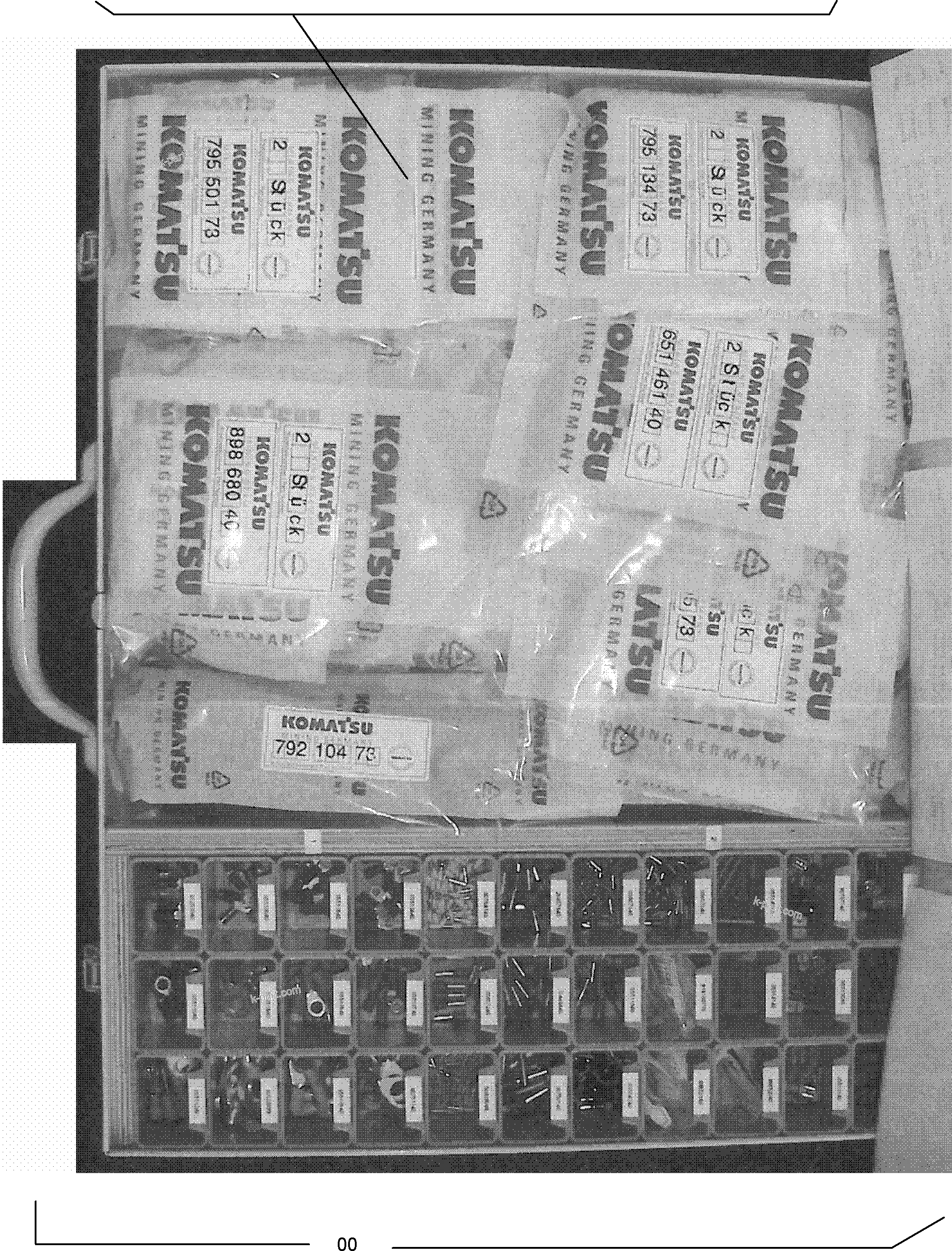 Komatsu parts book diagram for PC3000-6 S/N 06382: ELECTRO-KIT-DEUTSCH