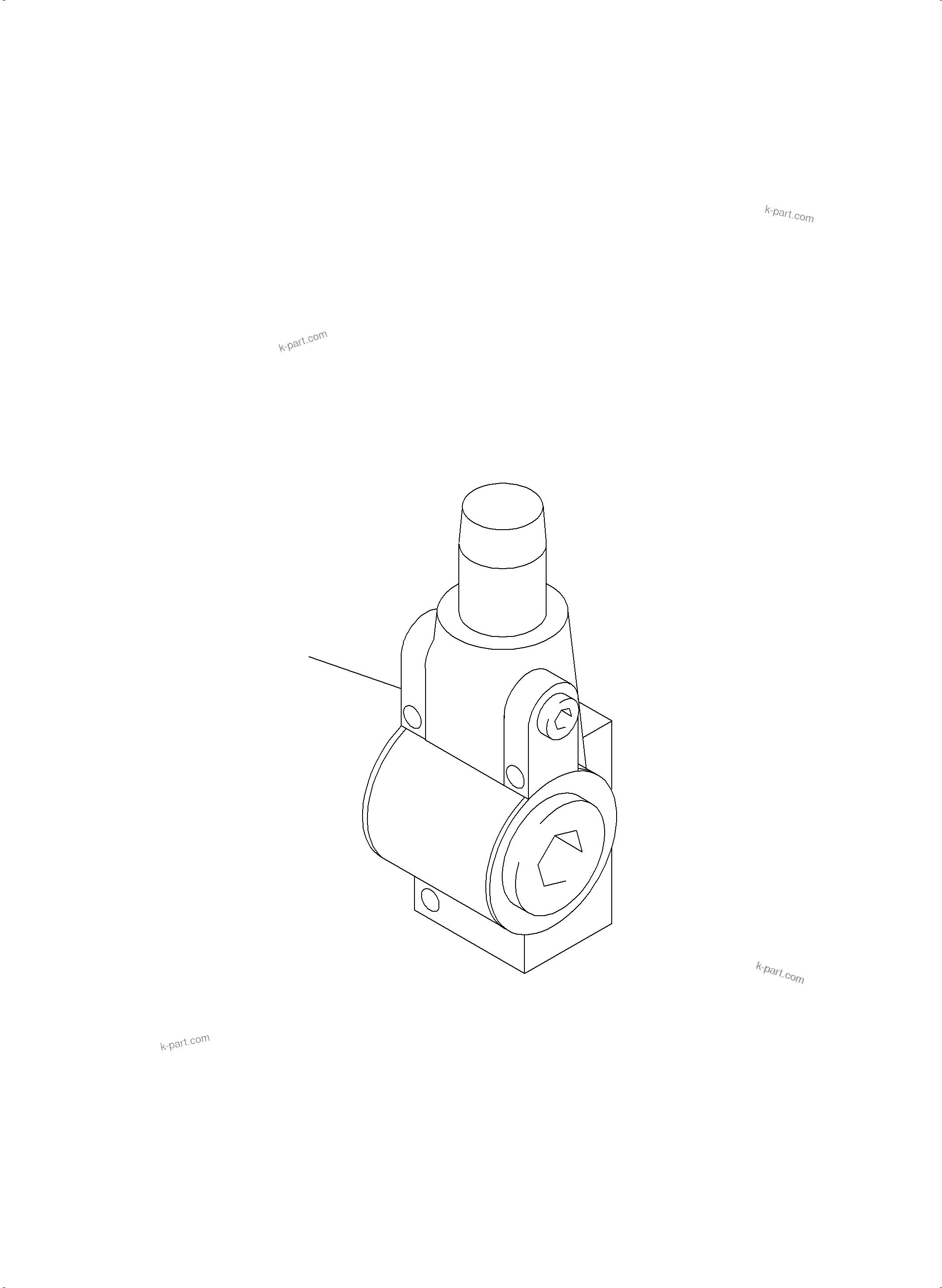 Komatsu parts book diagram for PC3000-6 S/N 06382: PRESSURE RELIEF VALVE