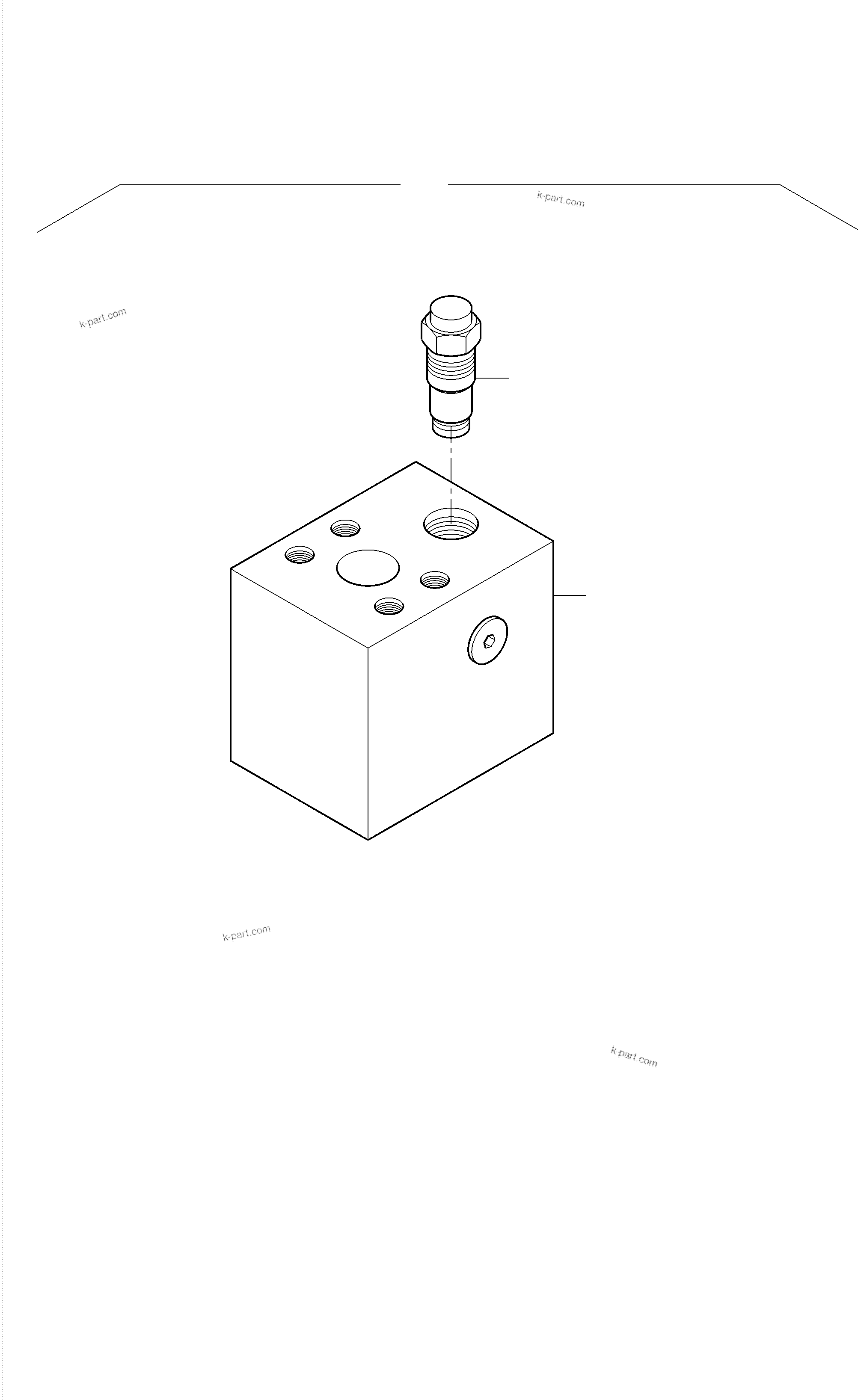Komatsu parts book diagram for PC3000-6 S/N 06382: THROTTLE CHECK VALVE