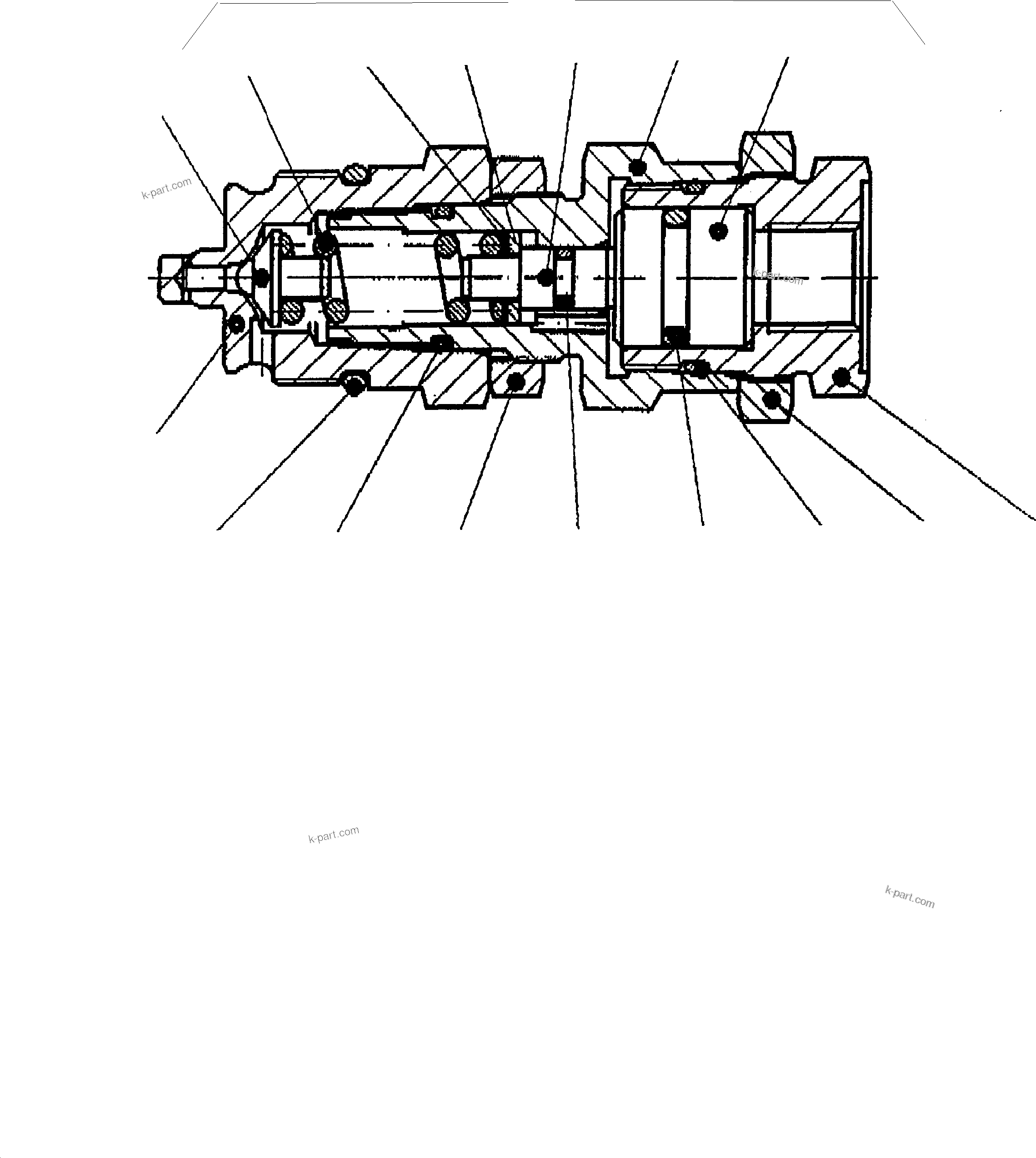 Komatsu parts book diagram for PC4000-6 S/N 08164: PRESSURE SEQUENCE STAGE