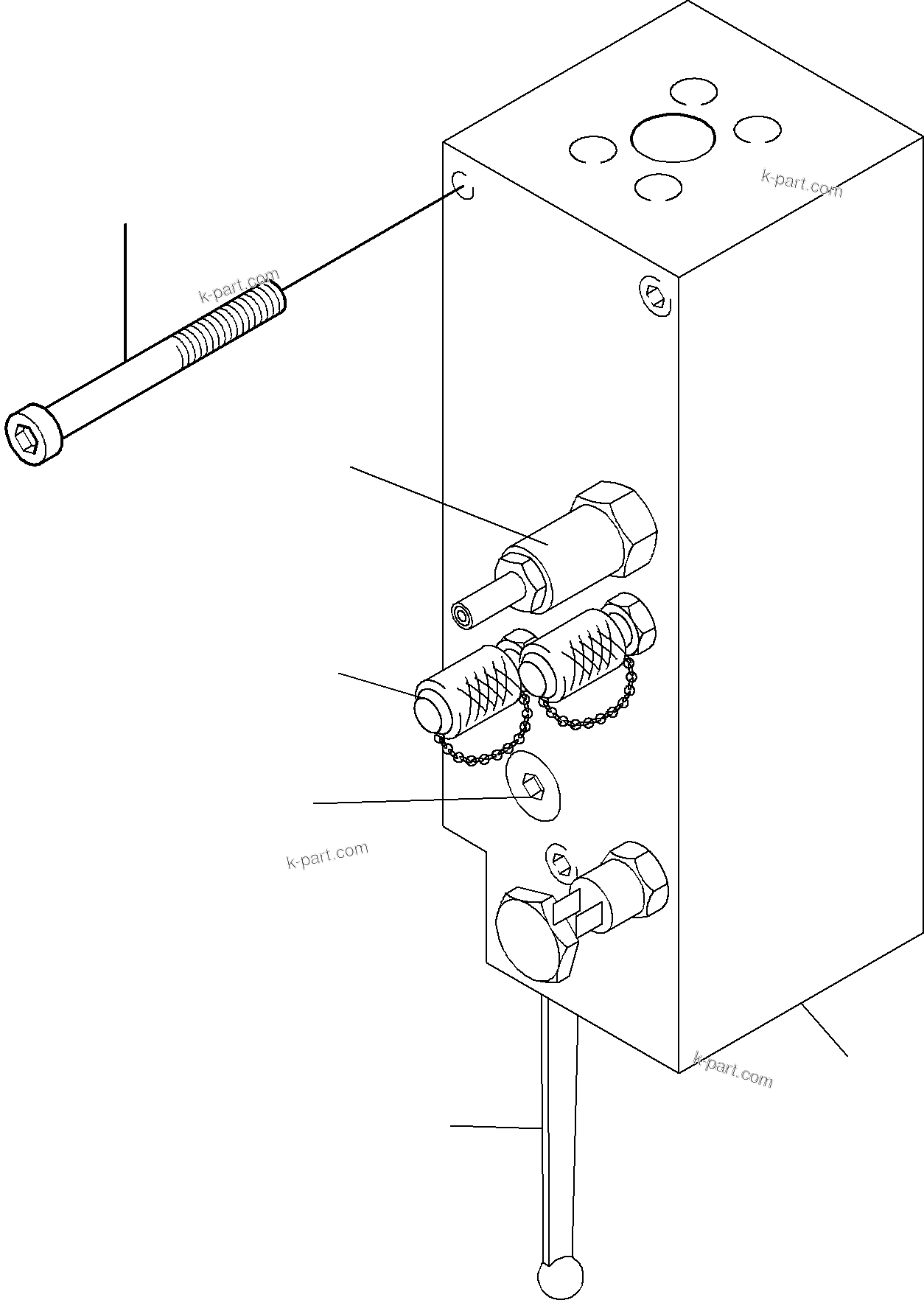 Komatsu parts book diagram for PC4000-6 S/N 08164: VALVE - LOAD LIMITATION