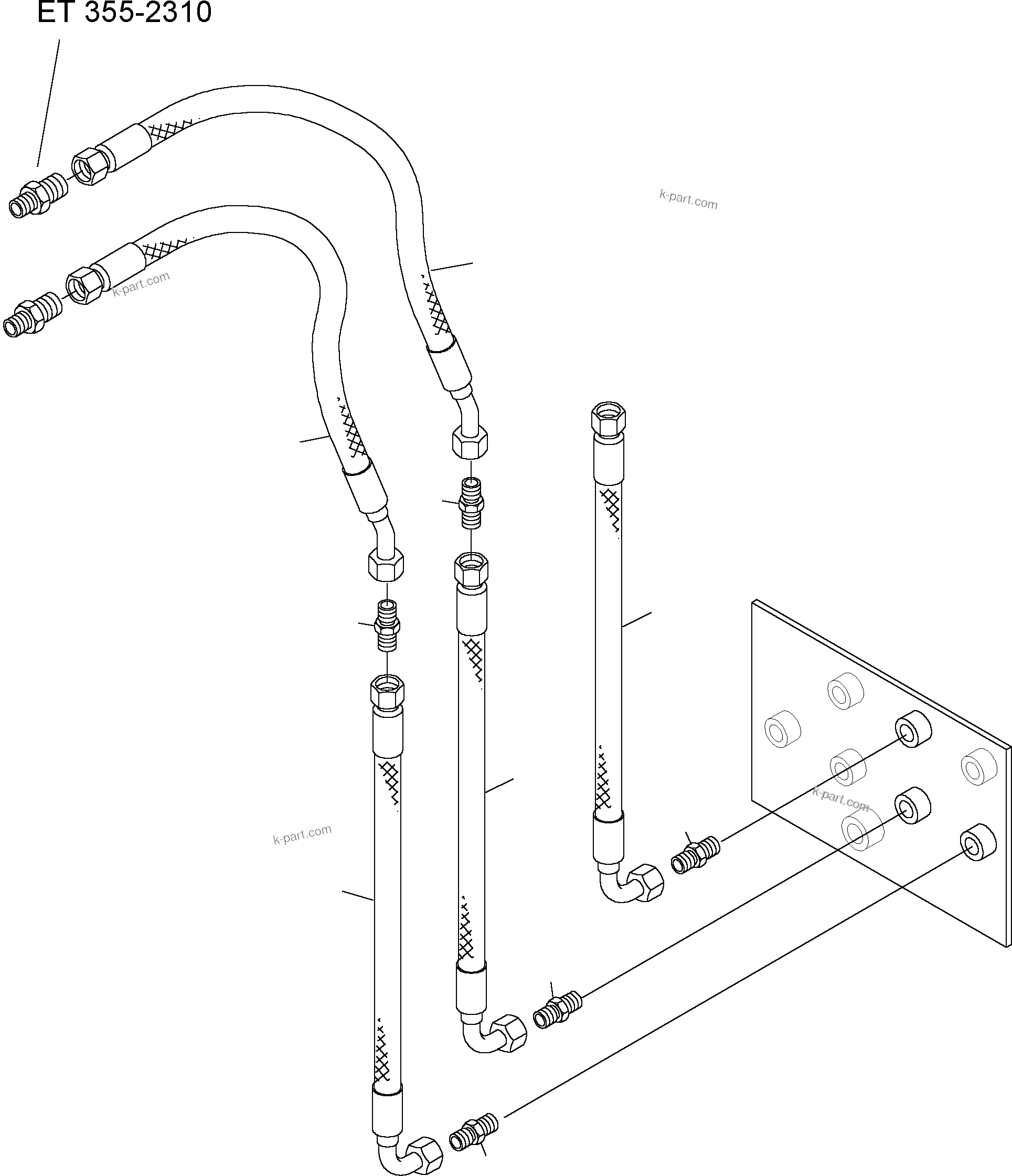 Komatsu parts book diagram for PC4000-6 S/N 08164: REFUELING EQUIPMENT