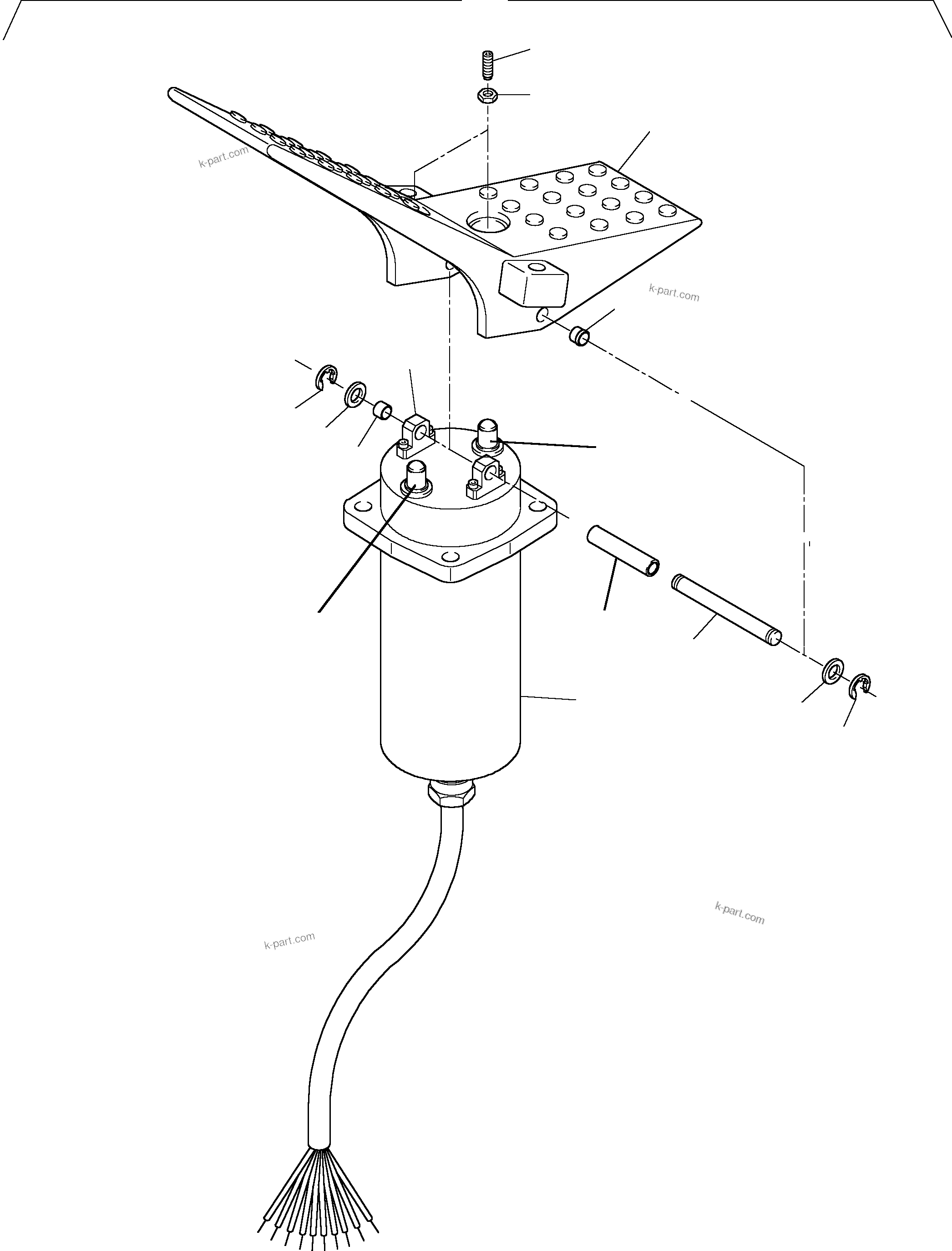 Komatsu parts book diagram for PC4000-6 S/N 08168: MANIPULATOR