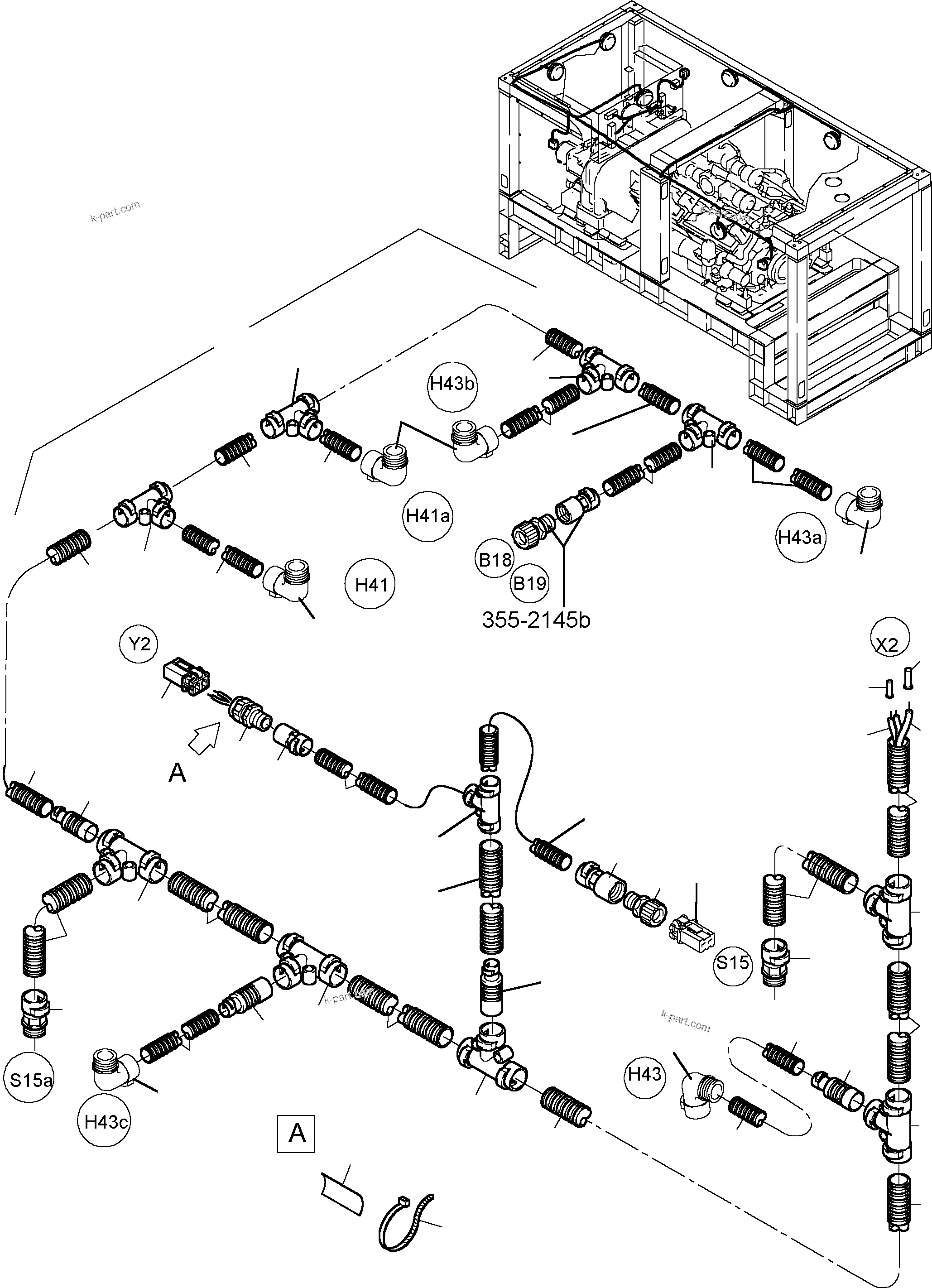 Komatsu parts book diagram for PC4000-6 S/N 08168: LIGHTING EQUIPMENT