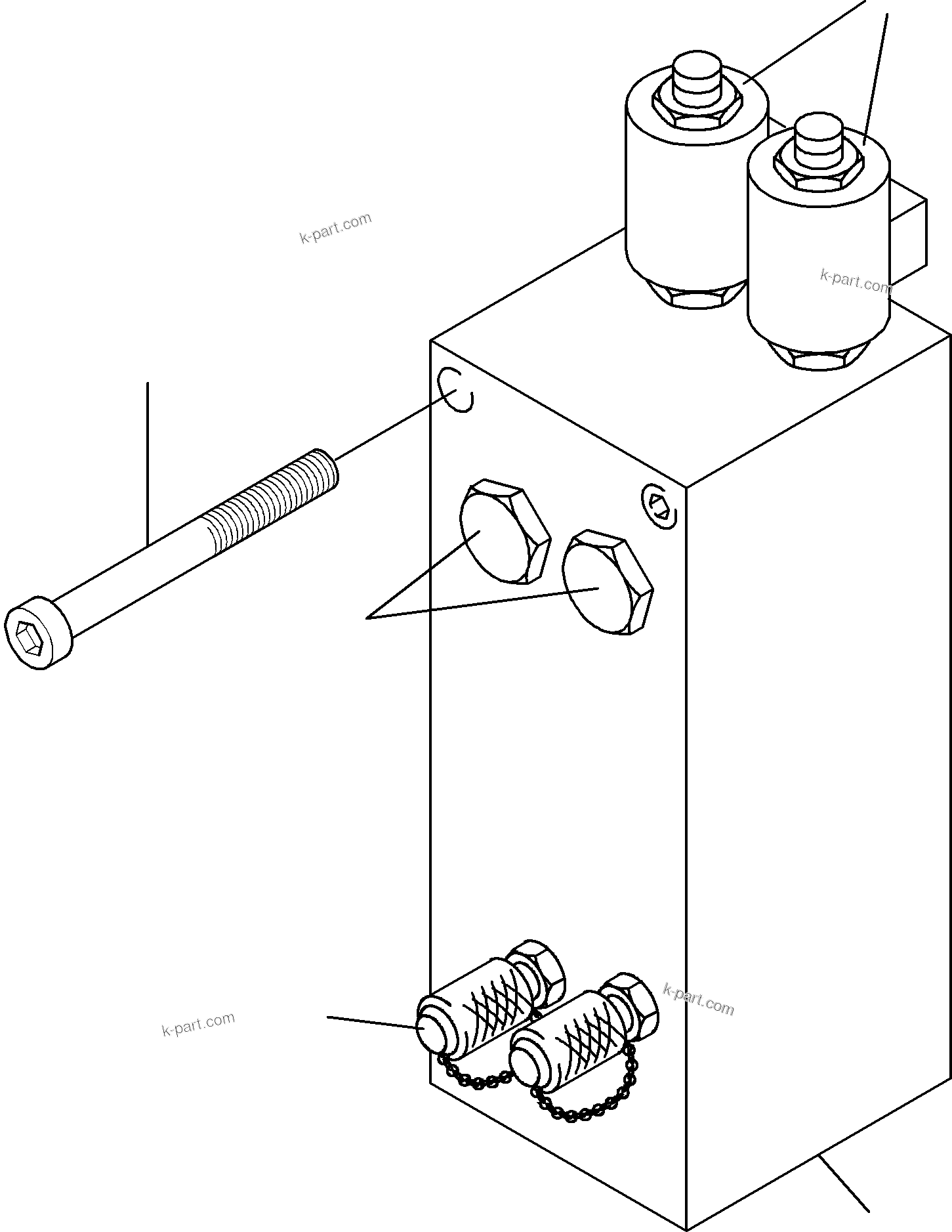 Komatsu parts book diagram for PC4000-6 S/N 08168: VALVE - PUMP