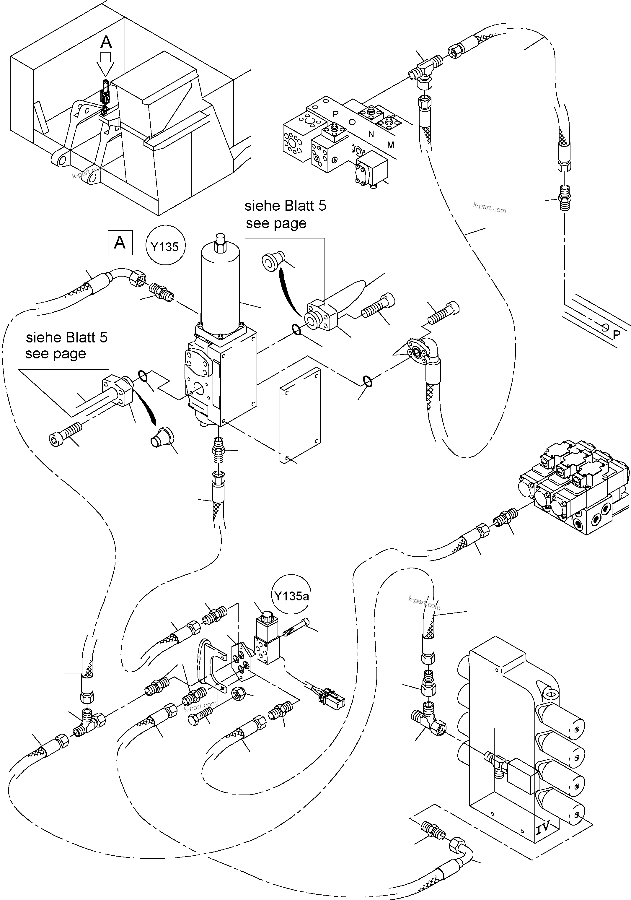Komatsu parts book diagram for PC4000-6 S/N 08168: FLOAT POSITION