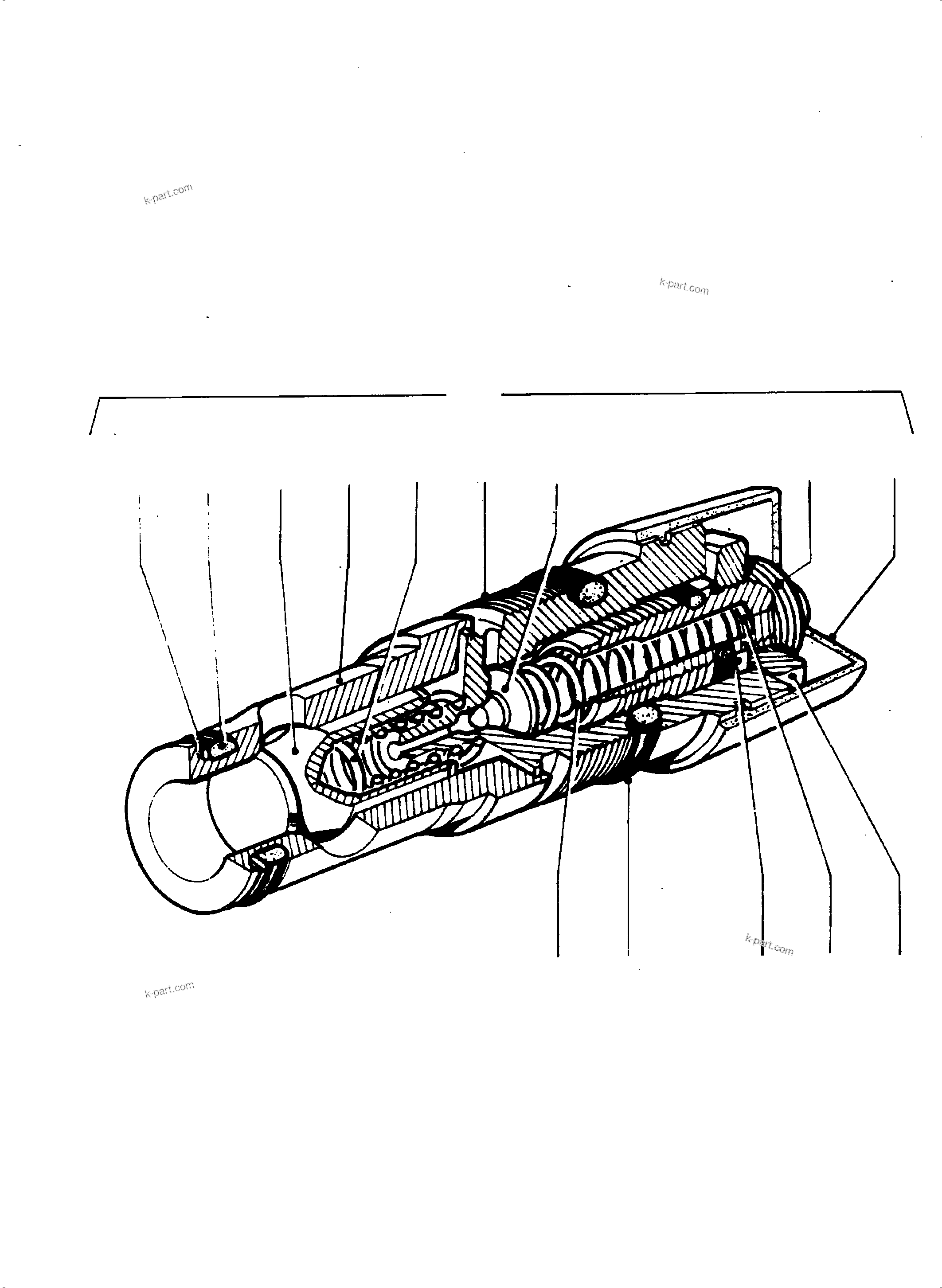 Komatsu parts book diagram for PC4000-6 S/N 08177: PRESSURE RELIEF VALVE