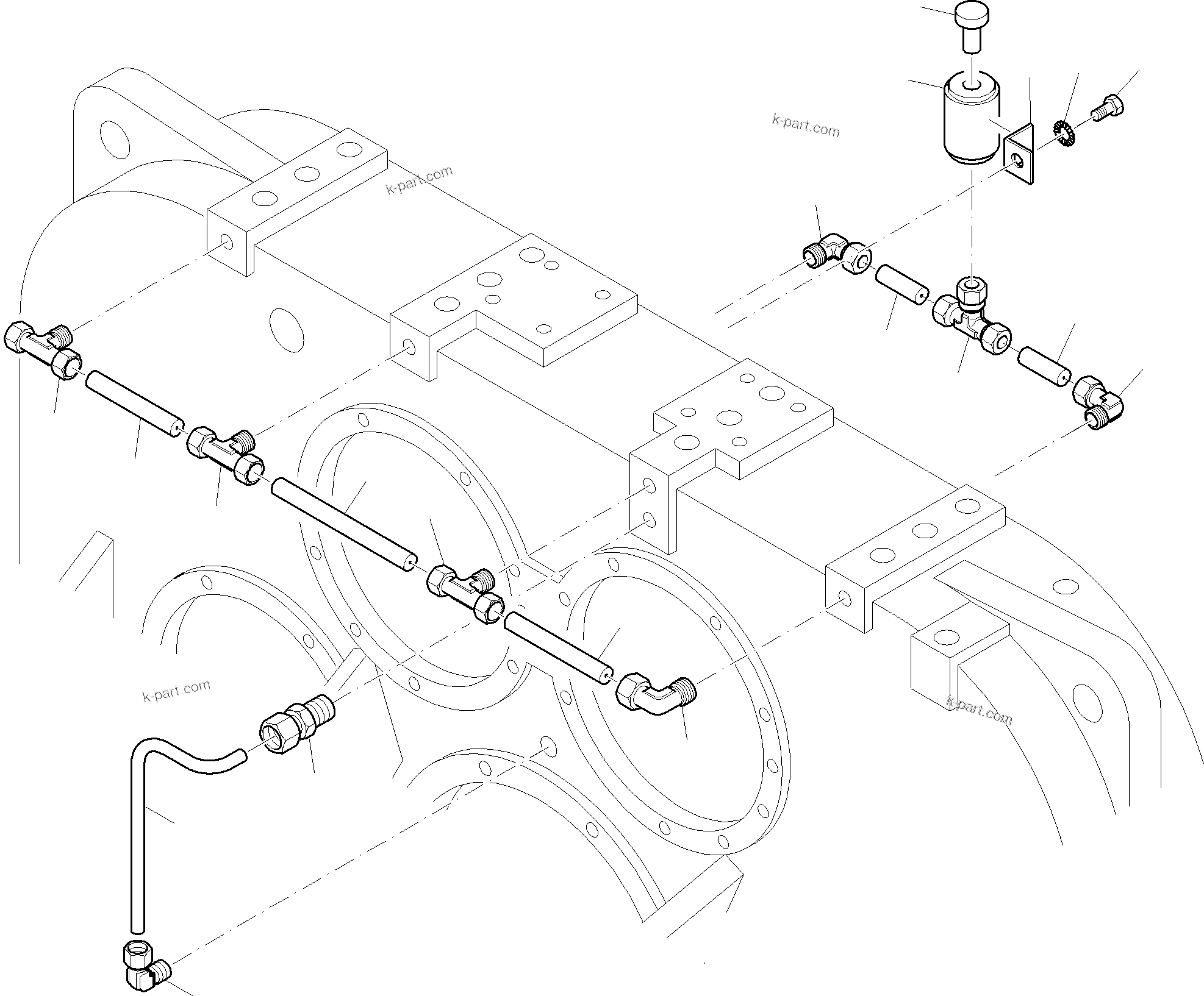 Komatsu parts book diagram for PC4000-6 S/N 08177: PUMP DISTRIBUTOR GEAR