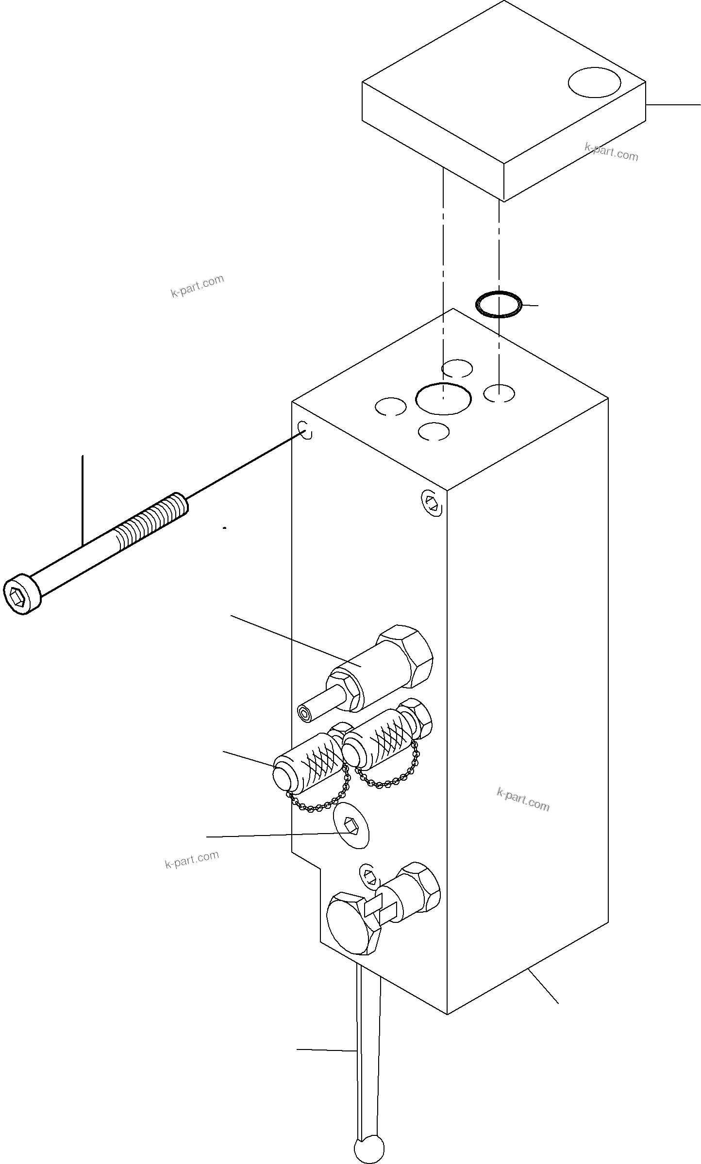 Komatsu parts book diagram for PC4000-6 S/N 08177: VALVE - LOAD LIMITATION