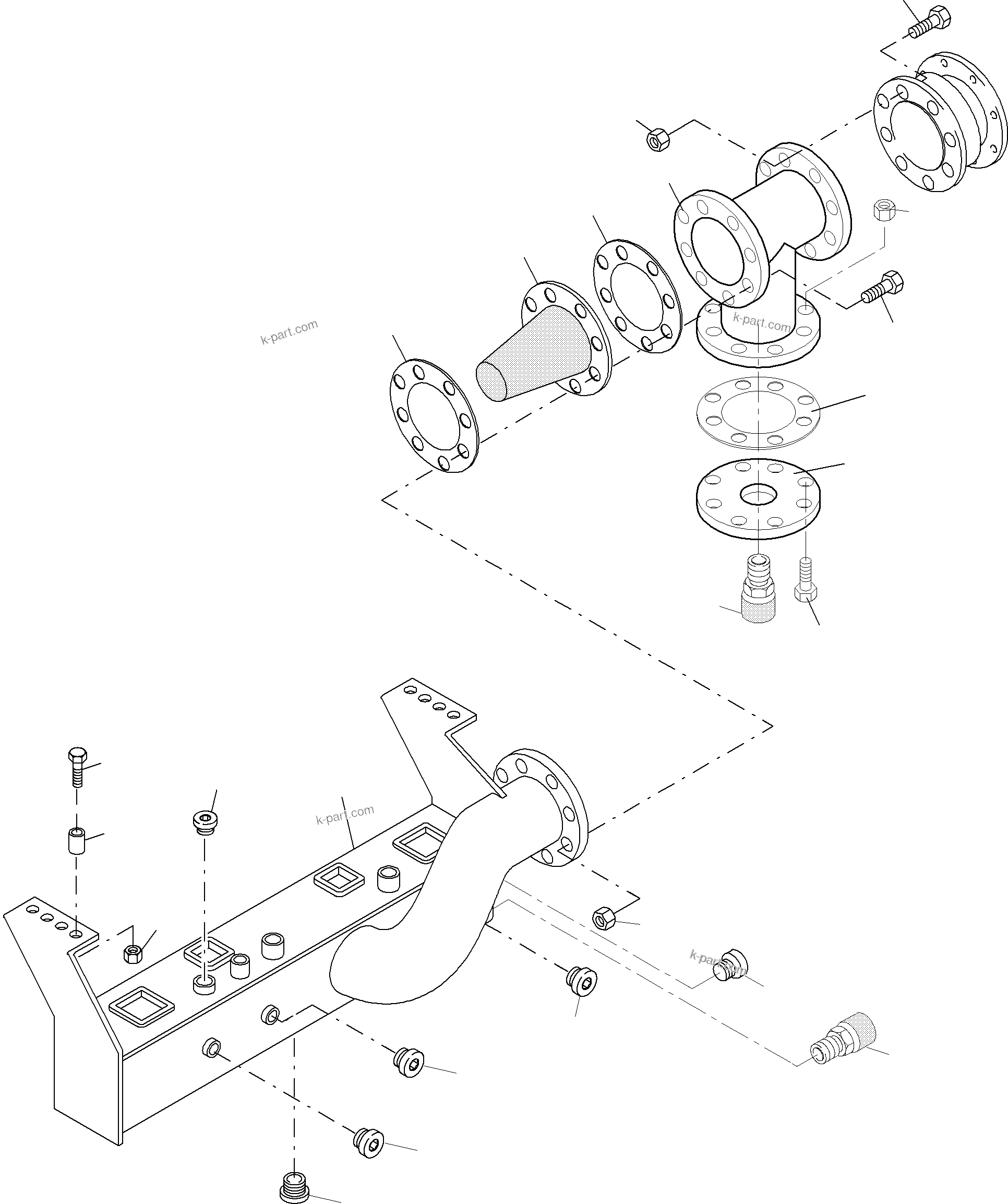 Komatsu parts book diagram for PC4000-6 S/N 08177: SUCTION TANK