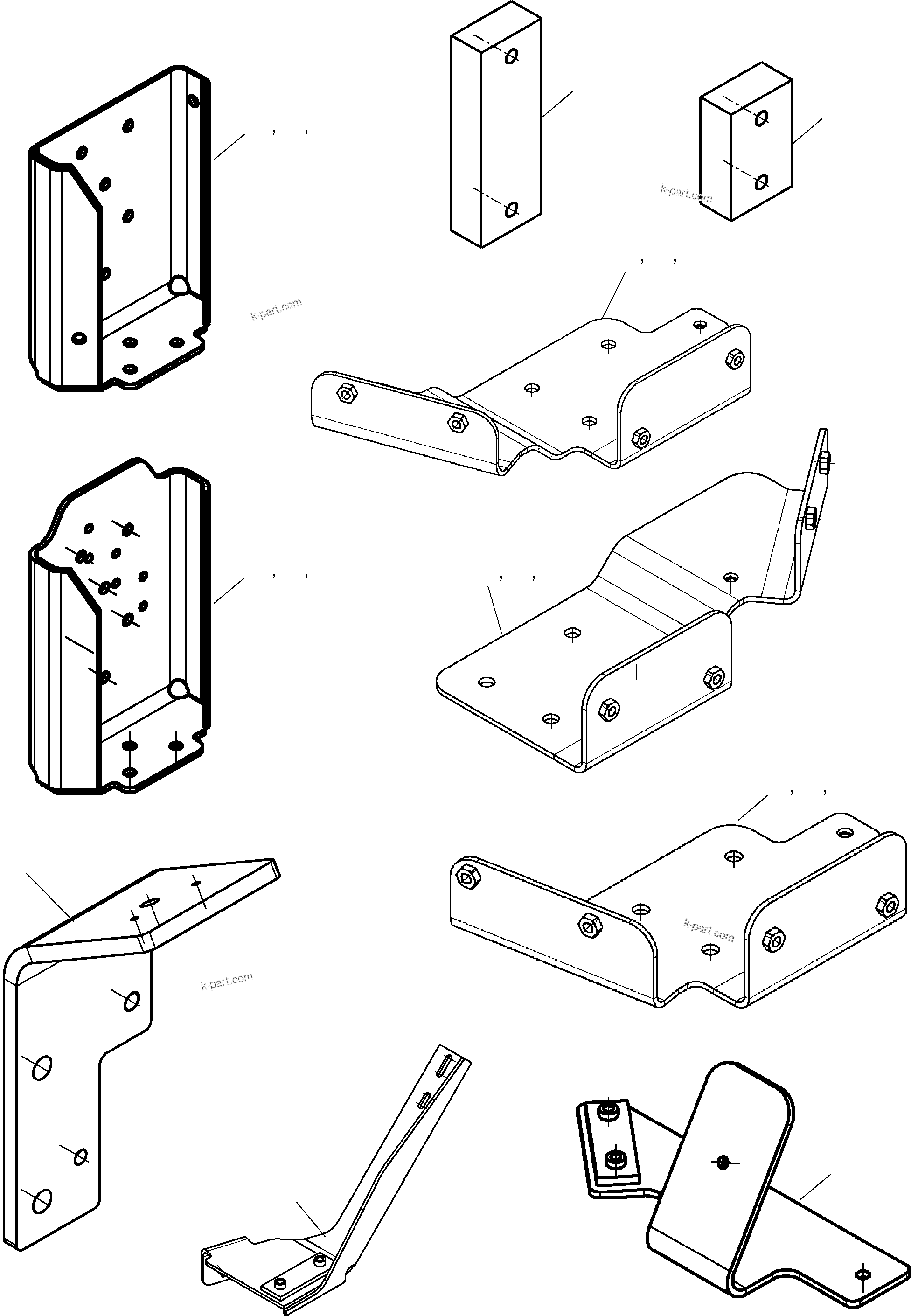Komatsu parts book diagram for PC4000-6 S/N 08177: RETAINER CONTROL VALVE UNIT