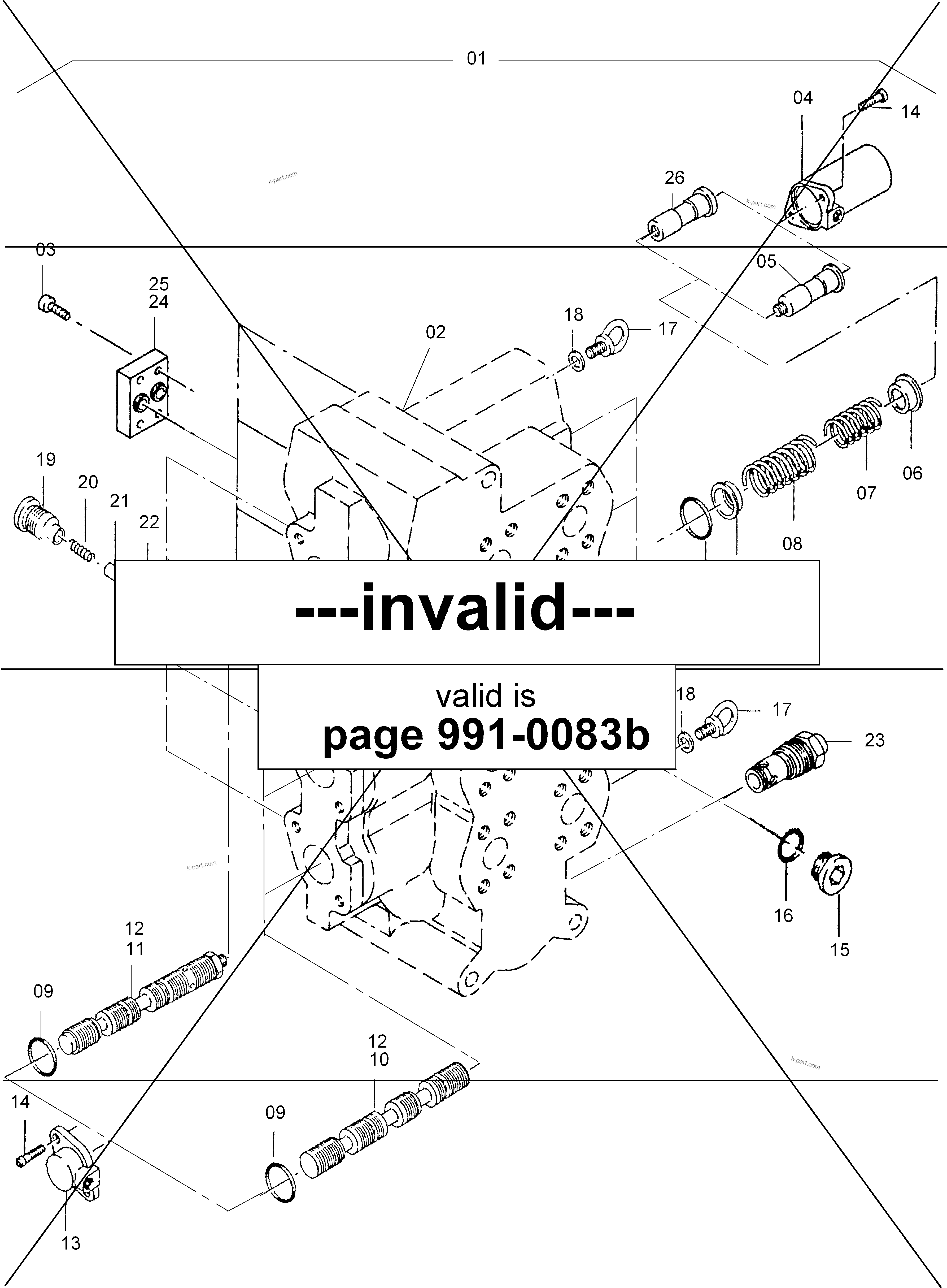Komatsu parts book diagram for PC4000-6E S/N 08299: CONTROL BLOCK