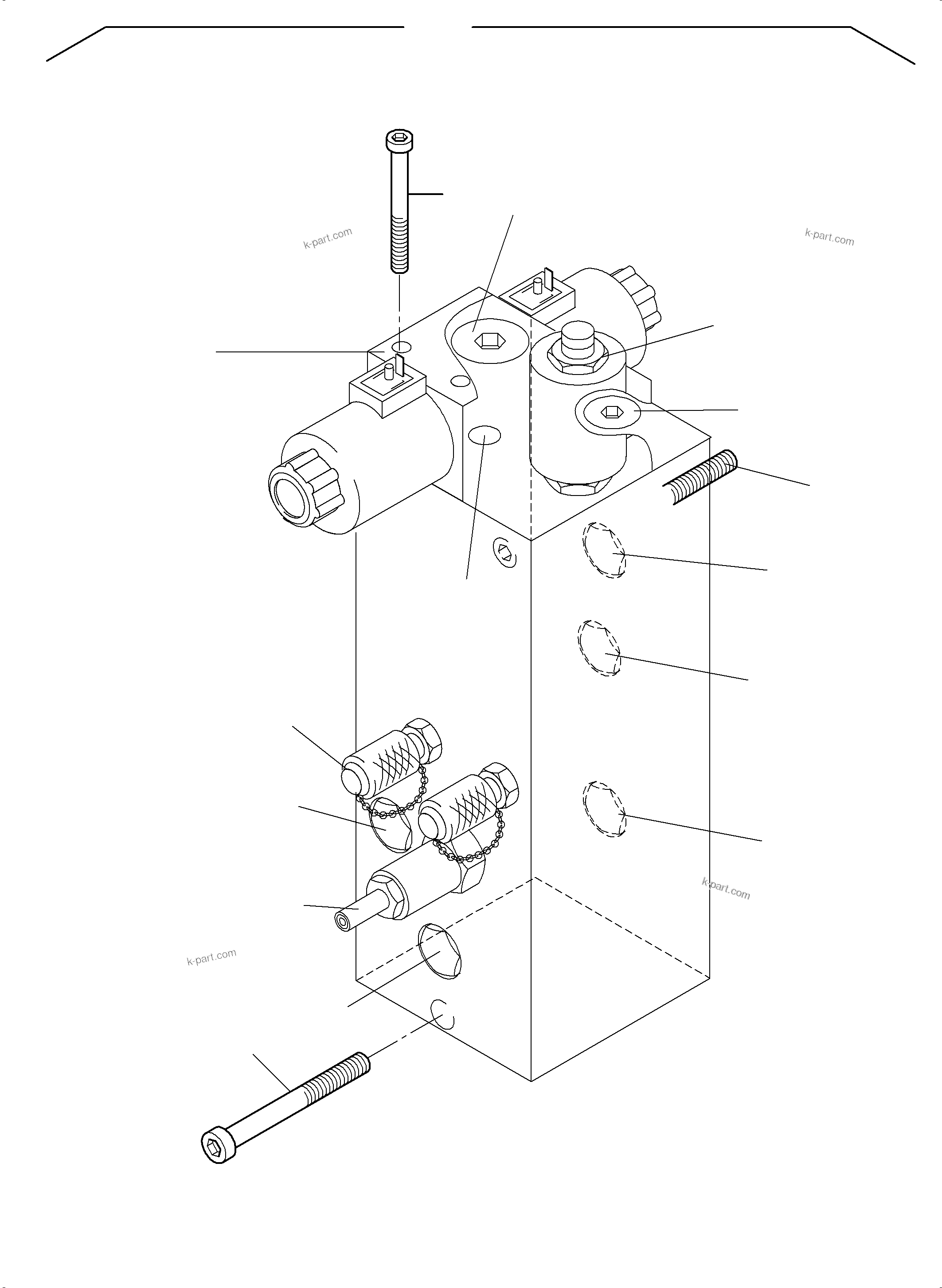 Komatsu parts book diagram for PC4000-6E S/N 08299: VALVE - LADDER 60 BAR