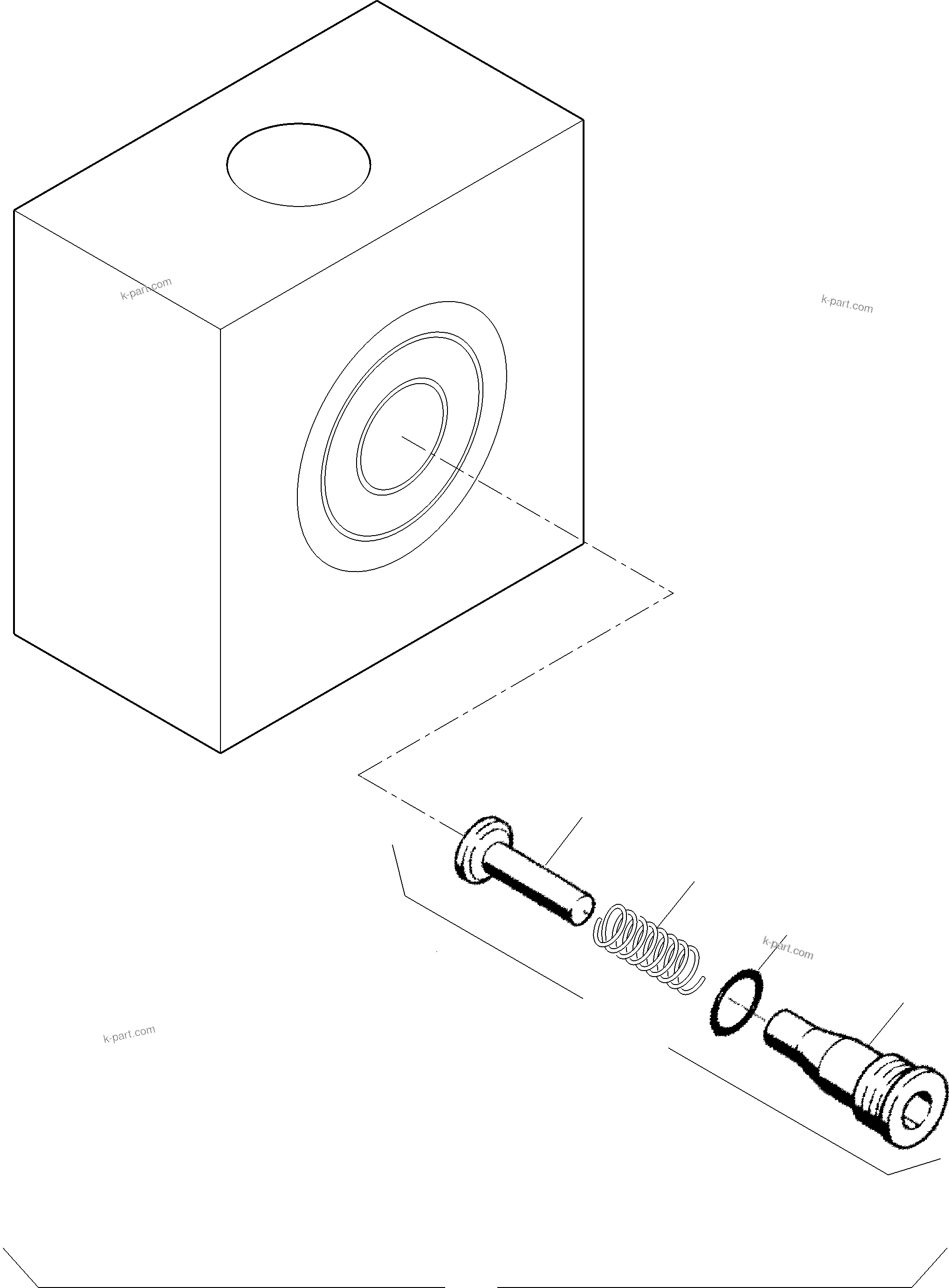 Komatsu parts book diagram for PC4000-6E S/N 08299: ANTICAVITATION VALVE