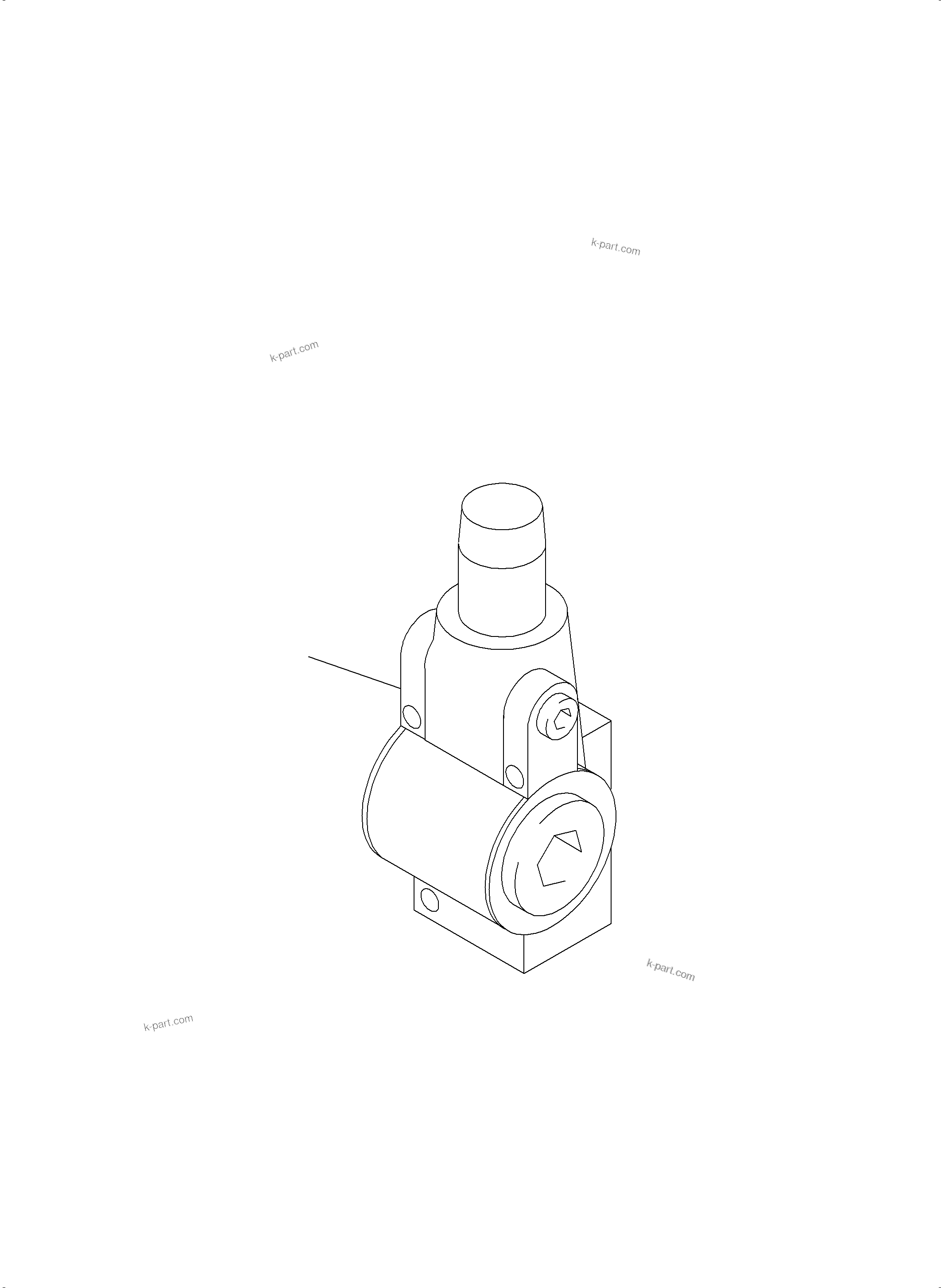Komatsu parts book diagram for PC4000-6E S/N 08299: PRESSURE RELIEF VALVE