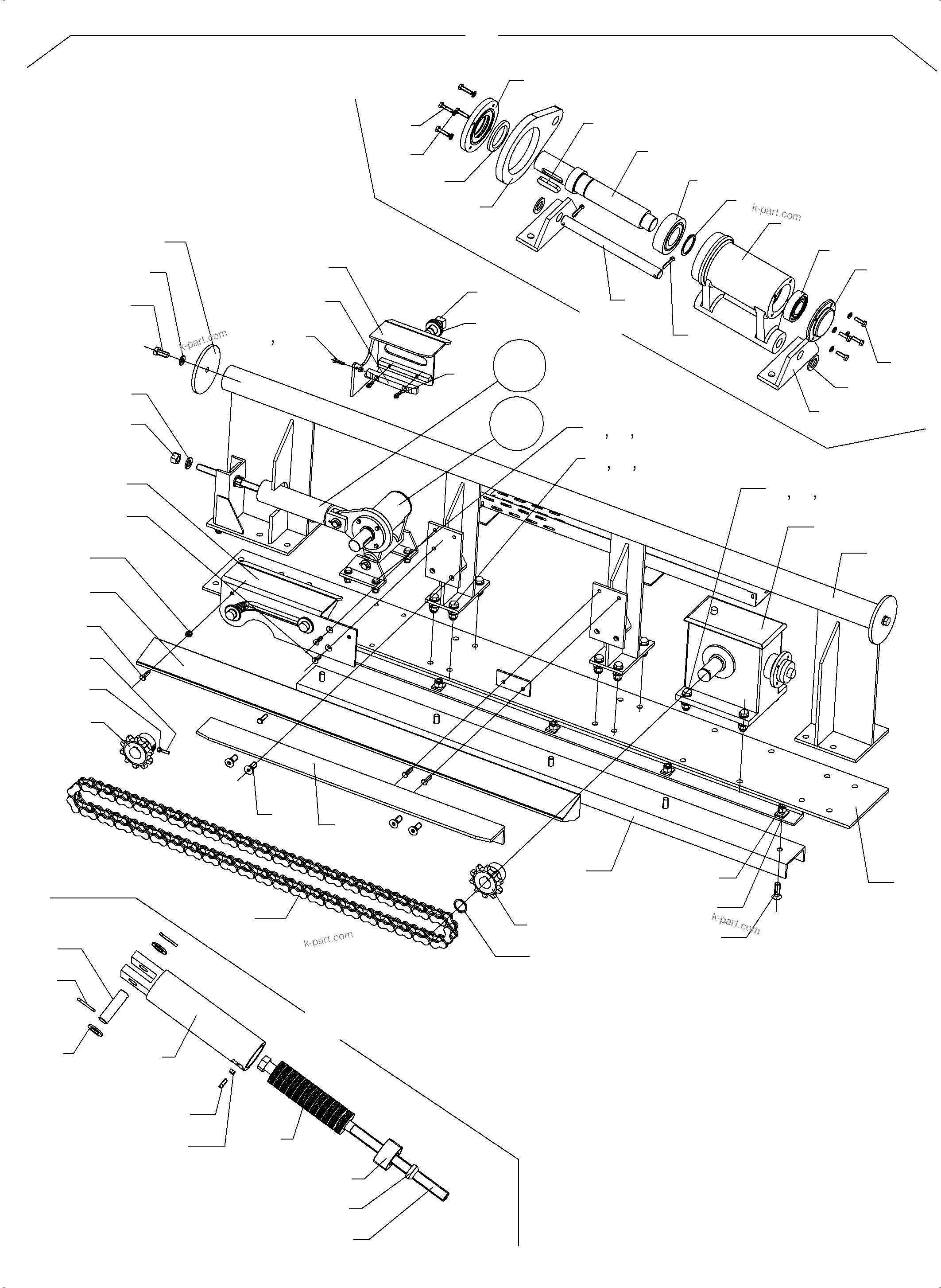 Komatsu parts book diagram for PC4000-6E S/N 08299: GUIDE TUBE