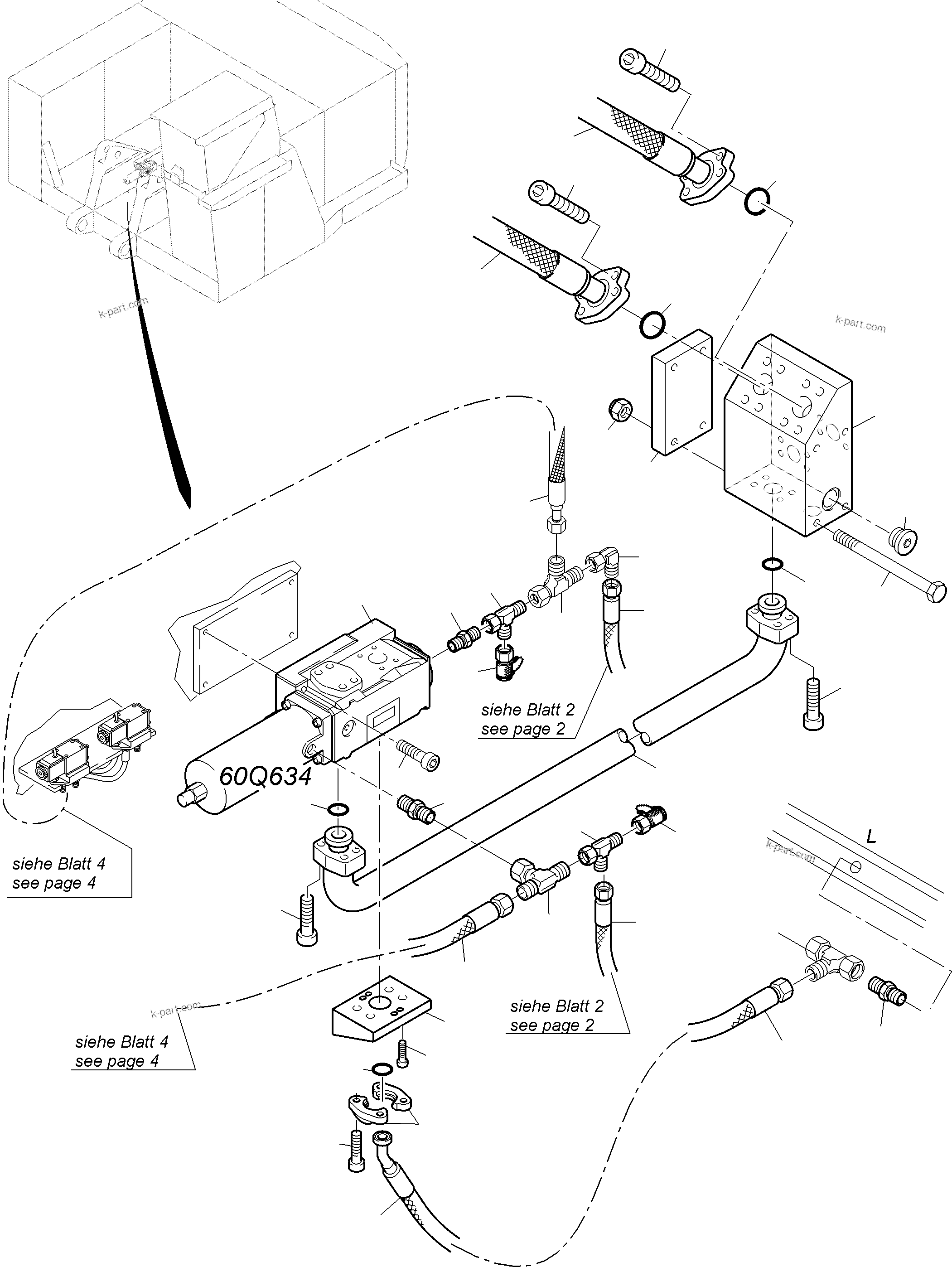 Komatsu parts book diagram for PC4000-6E S/N 08299: FLOAT POSITION