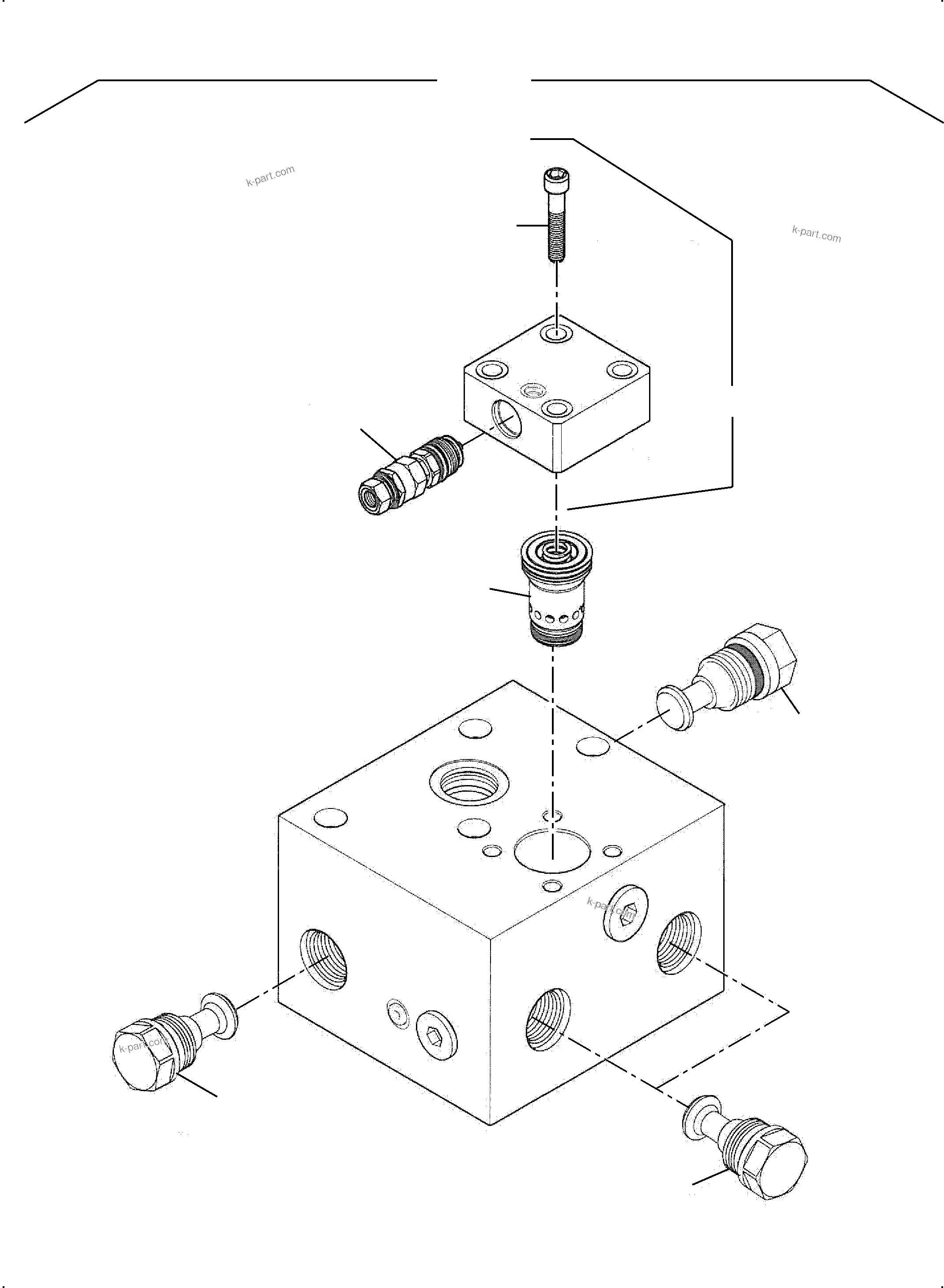 Komatsu parts book diagram for PC4000-11 S/N 08302: SLEW-BRAKE VALVE