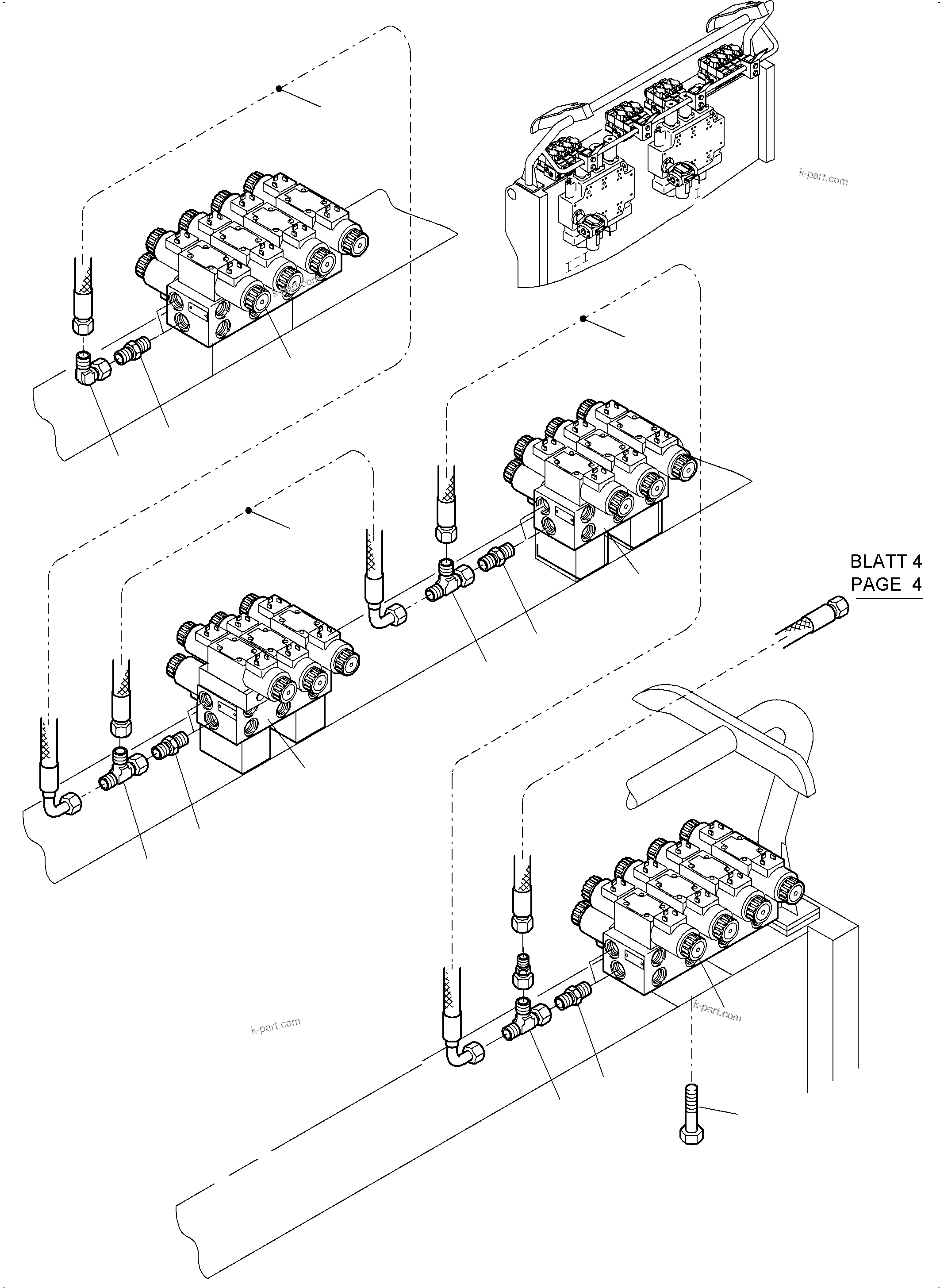 Komatsu parts book diagram for PC4000-11 S/N 08302: REMOTE CONTROL ARR.