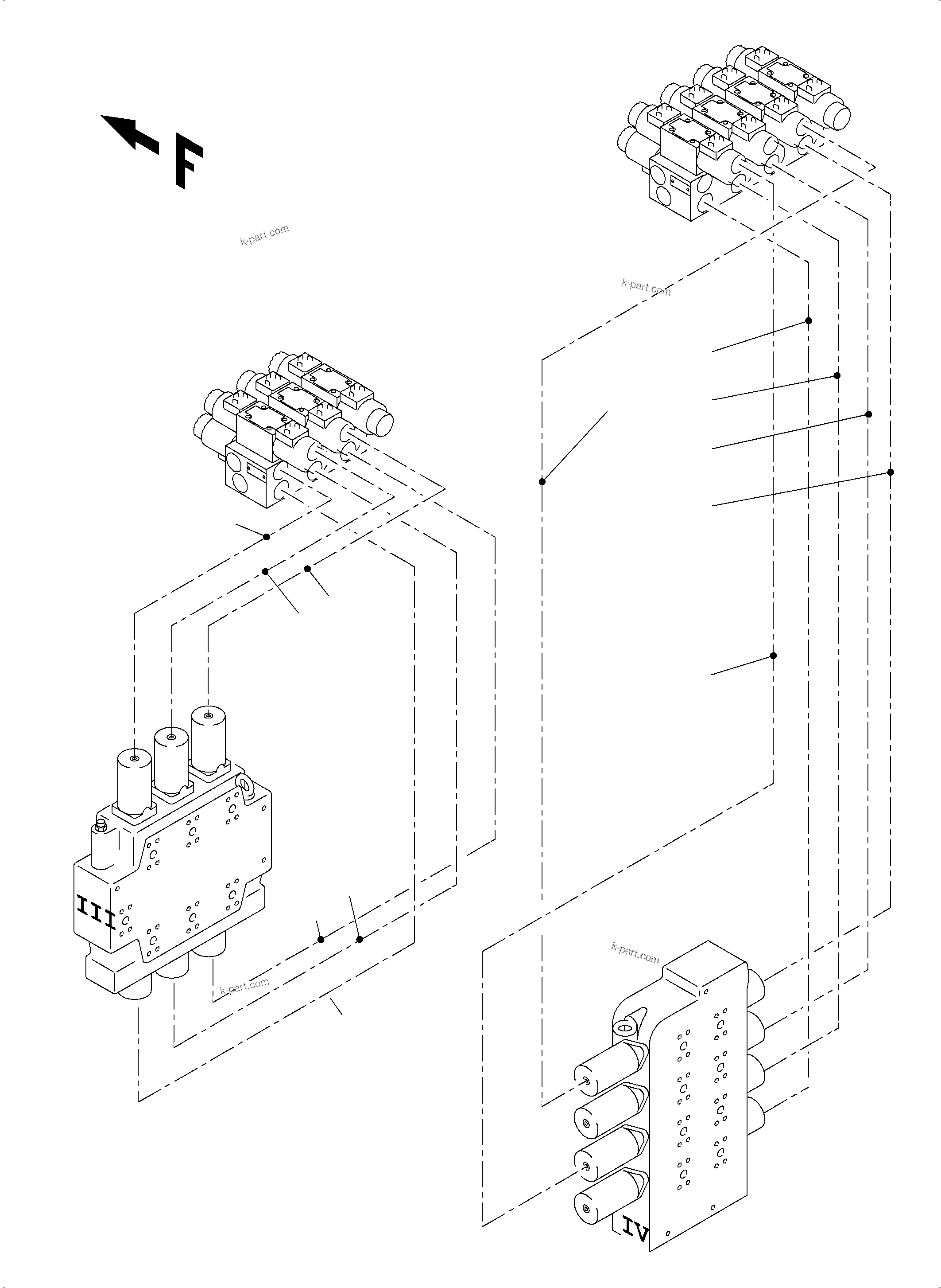 Komatsu parts book diagram for PC4000-11 S/N 08302: REMOTE CONTROL ARR.