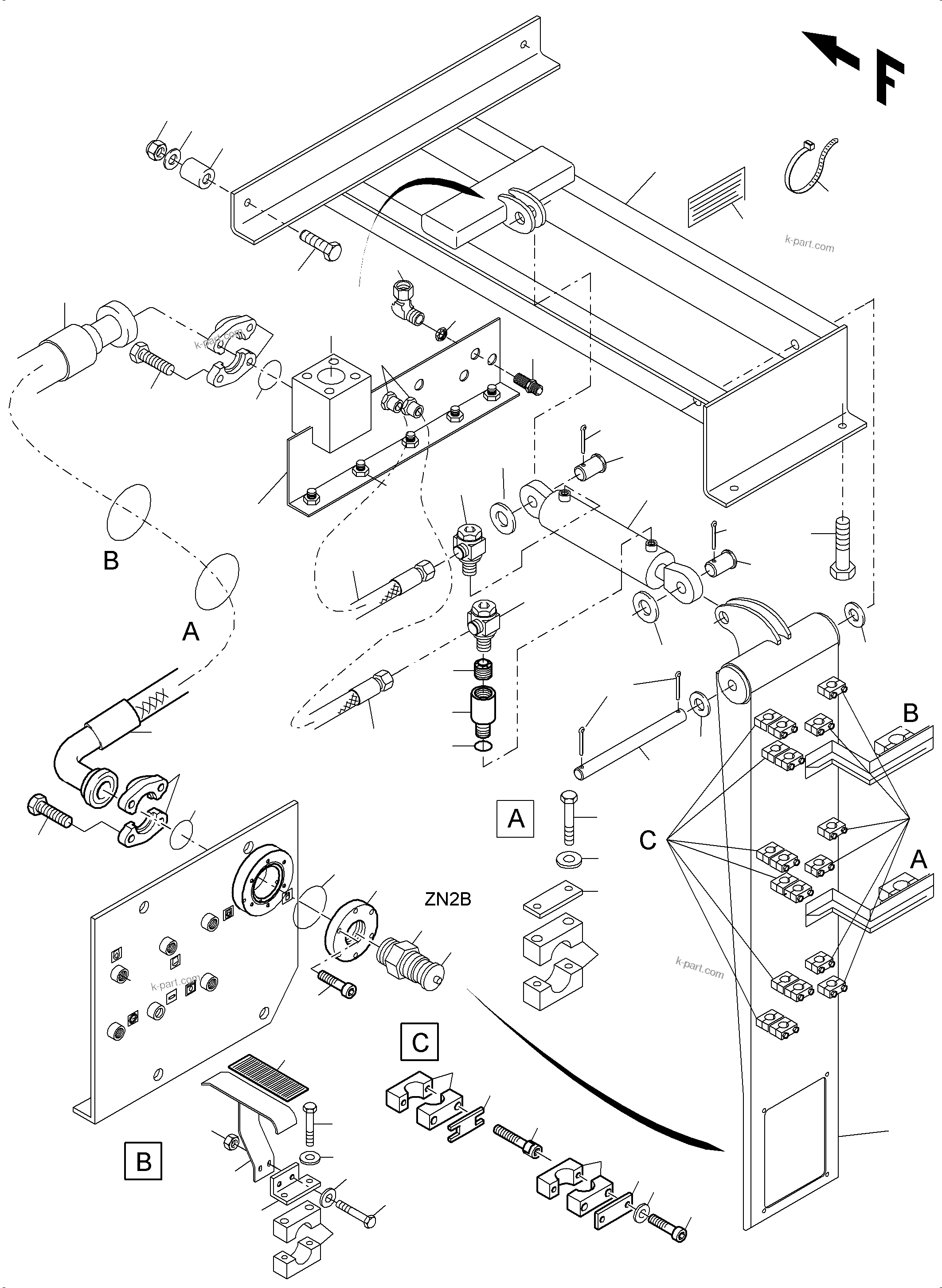 Komatsu parts book diagram for PC4000-11 S/N 08302: REFUELING EQUIPMENT