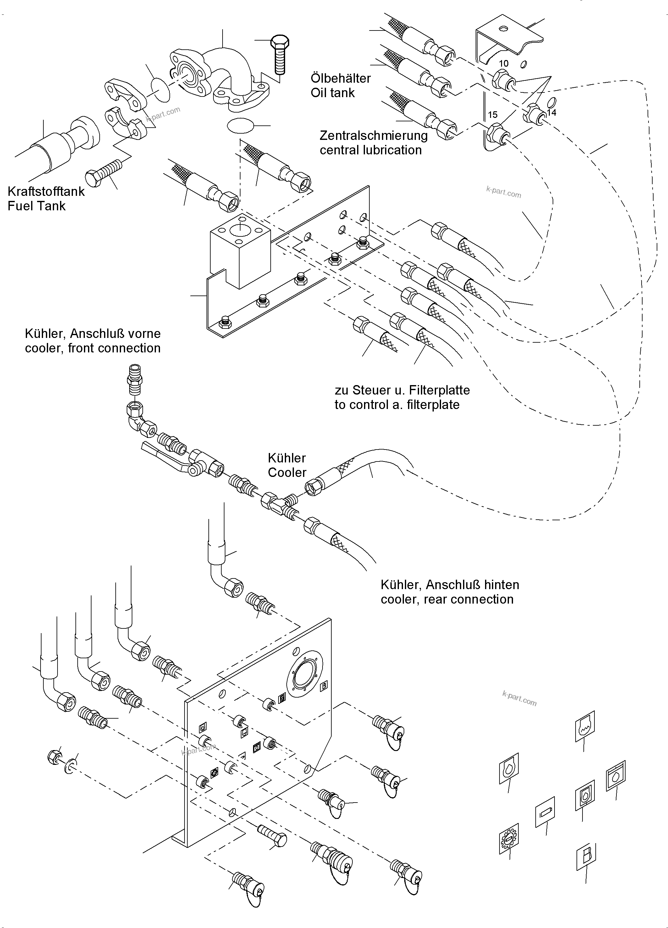 Komatsu parts book diagram for PC4000-11 S/N 08302: REFUELING EQUIPMENT