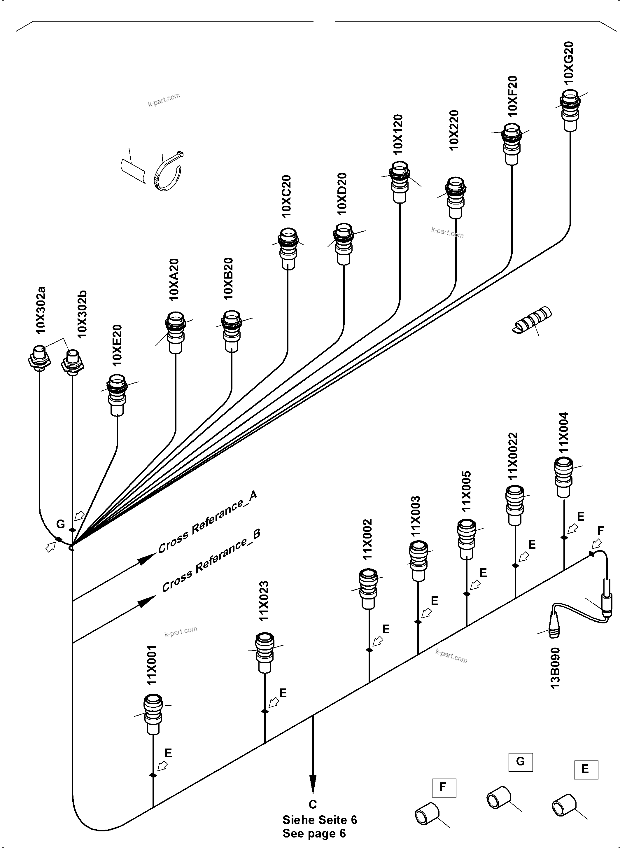 Komatsu parts book diagram for PC4000-11 S/N 08302: ELECTRIC - CAB SUPPORT