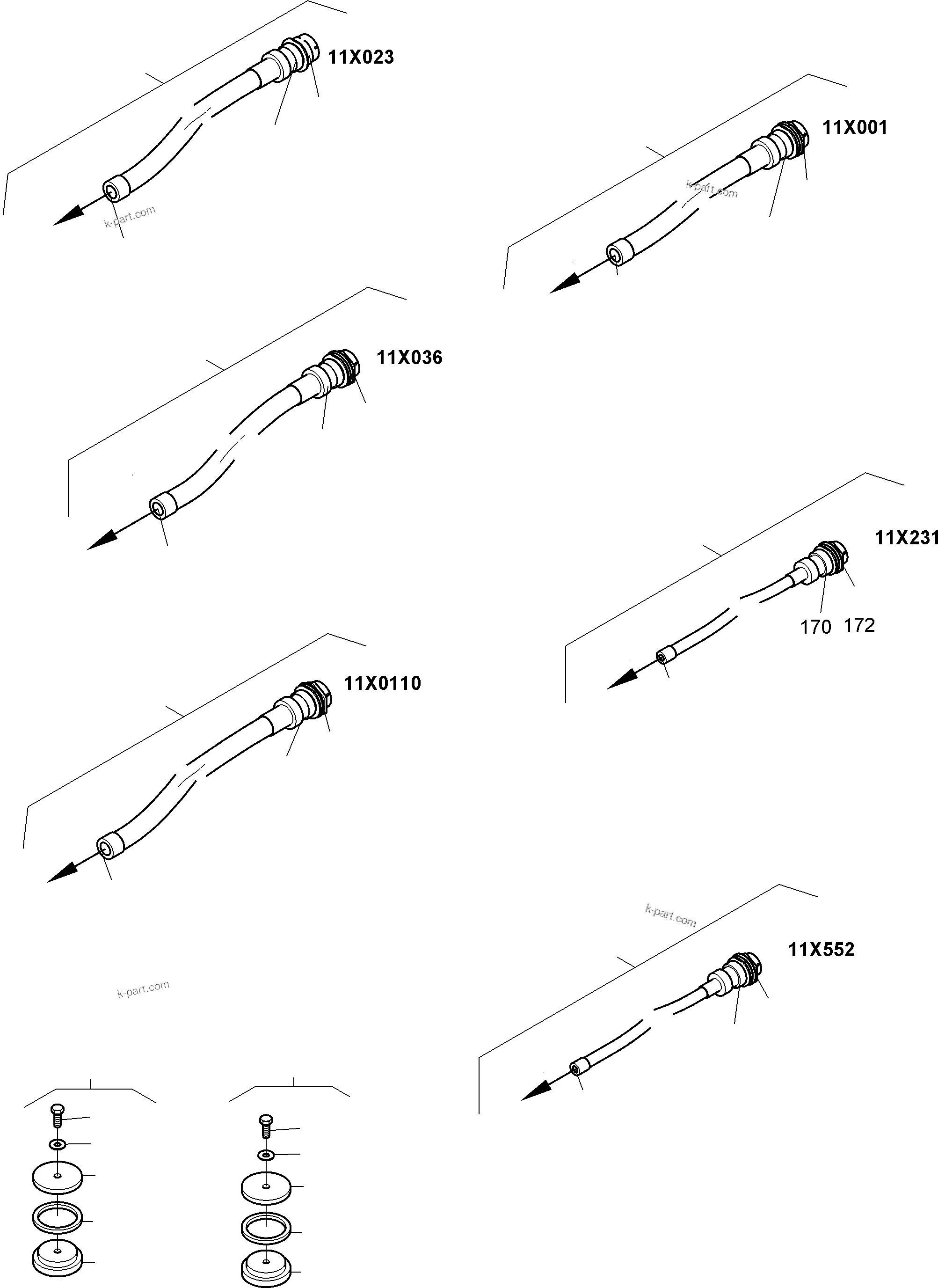 Komatsu parts book diagram for PC4000-11 S/N 08302: SWITCH FRAMING-CAB SUPPORT-LOCATION 11