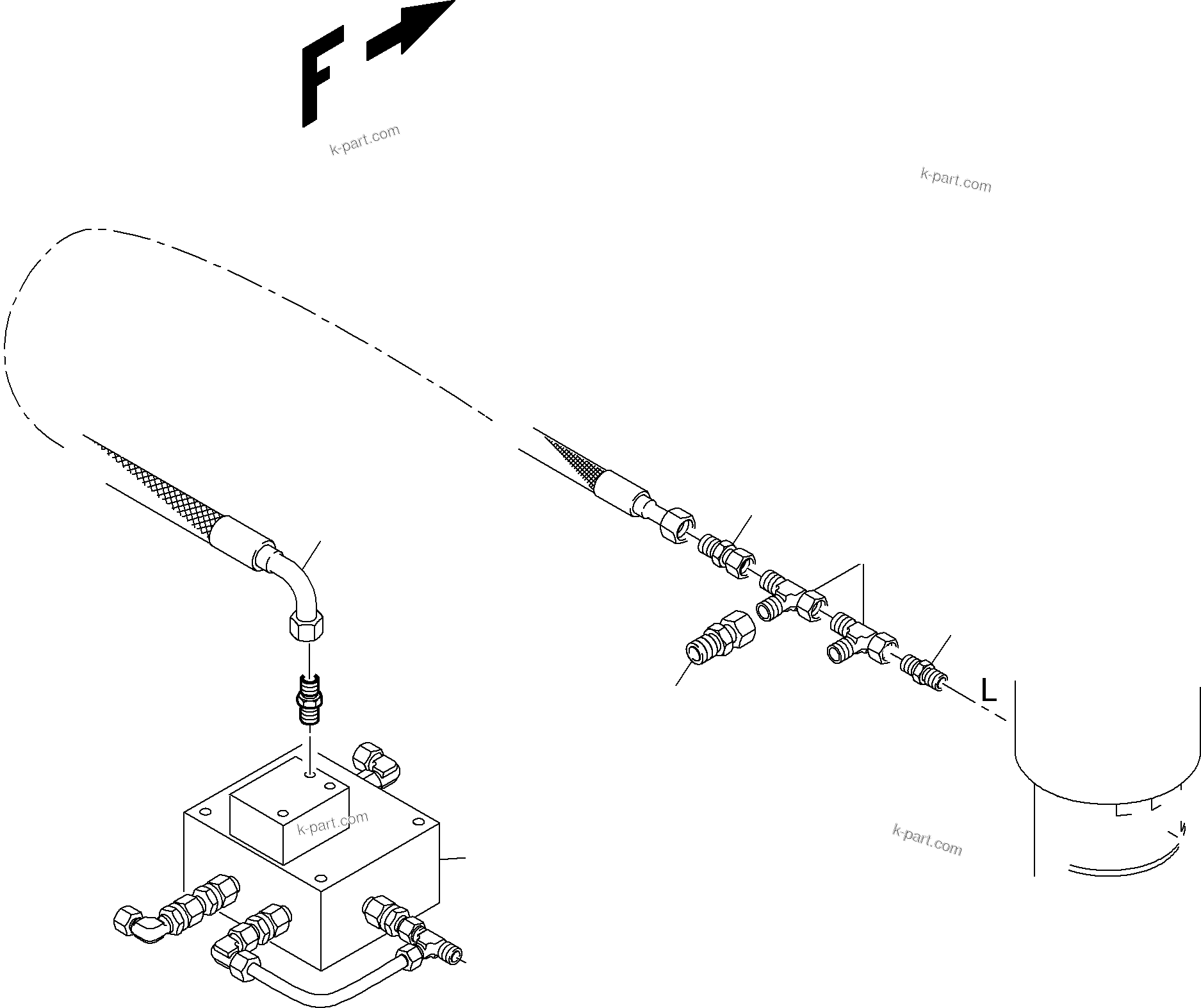Komatsu parts book diagram for PC4000-11 S/N 08312: TRACK ADJUSTING