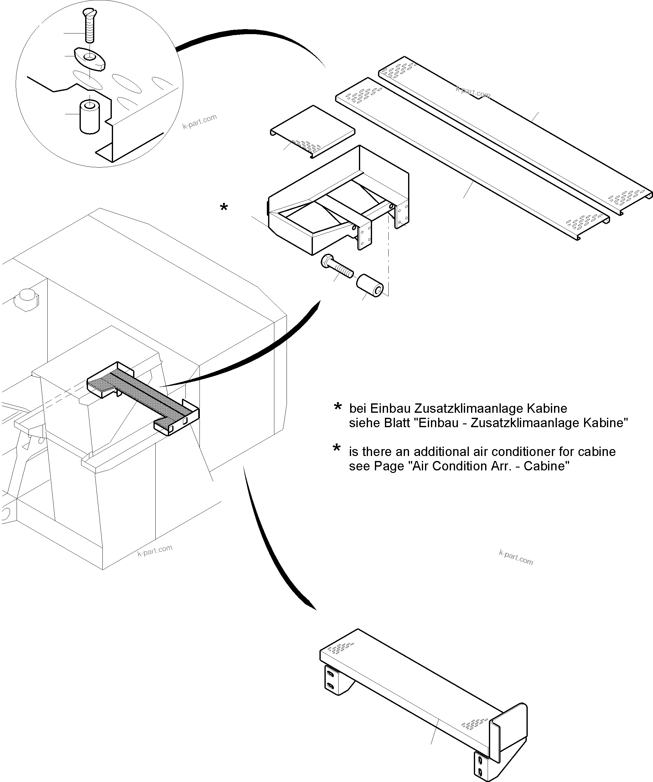 Komatsu parts book diagram for PC4000-11 S/N 08312: RAILS AND PLATFORMS