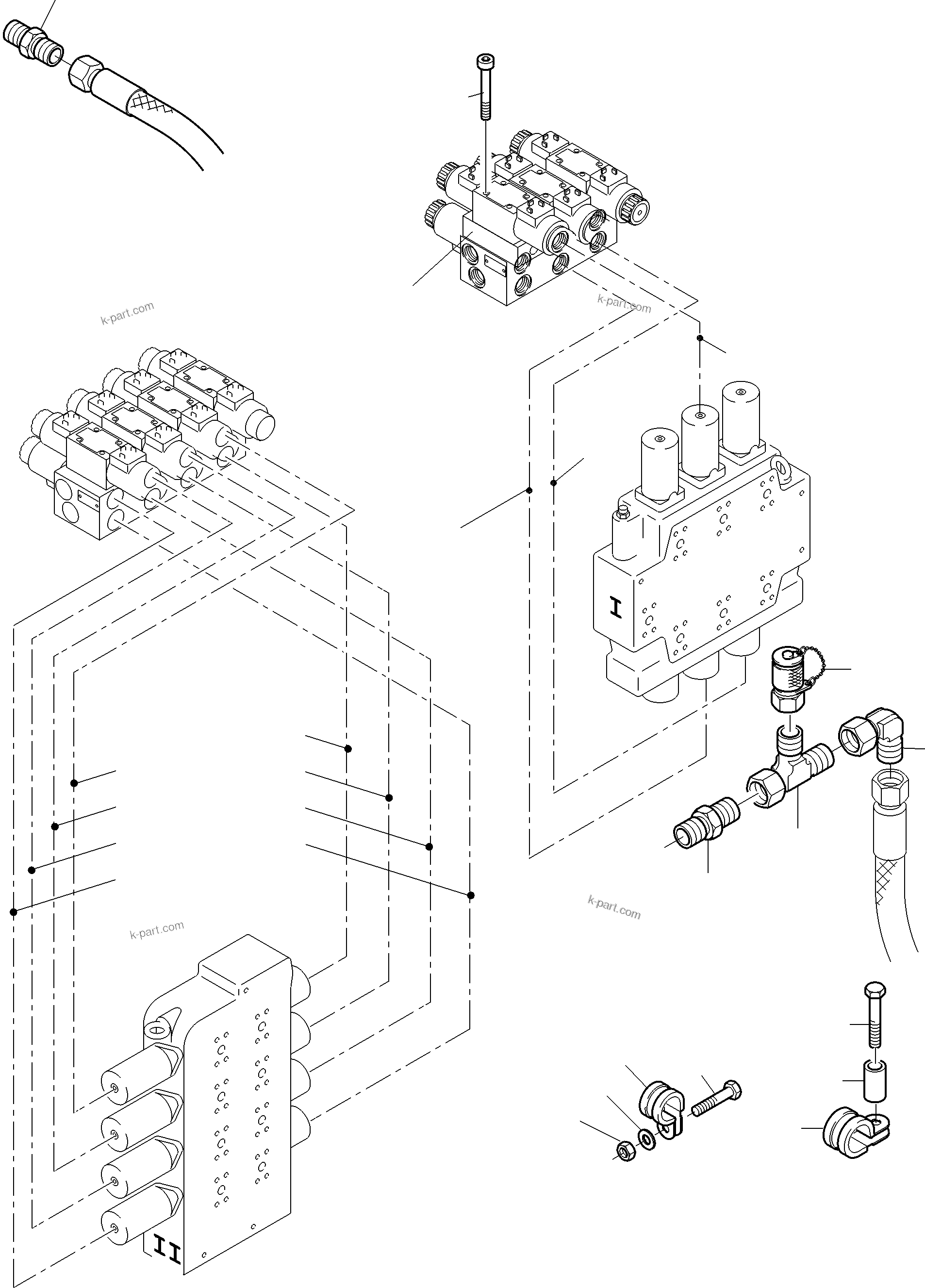 Komatsu parts book diagram for PC4000-11 S/N 08312: REMOTE CONTROL ARR.