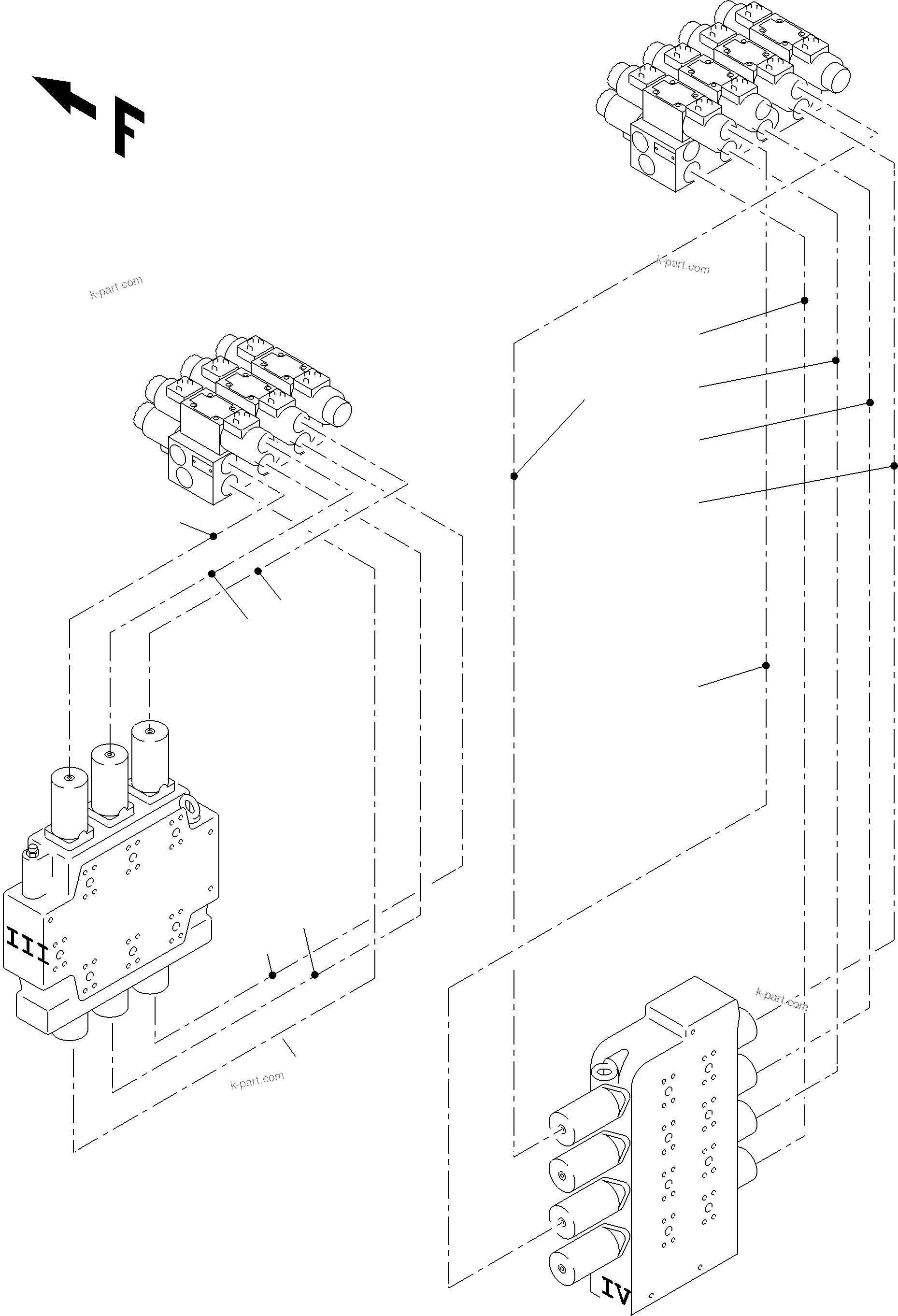 Komatsu parts book diagram for PC4000-11 S/N 08312: REMOTE CONTROL ARR.
