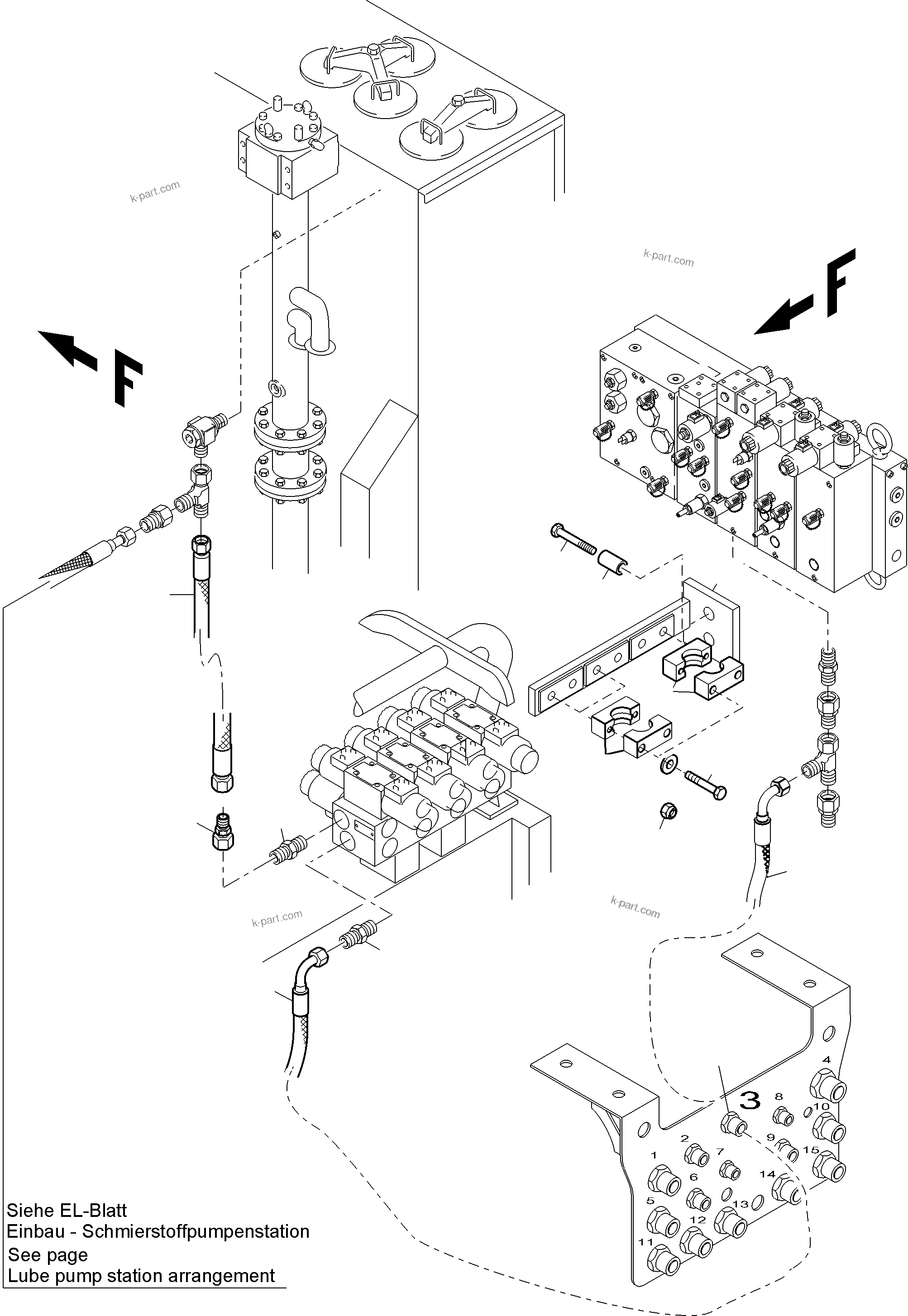 Komatsu parts book diagram for PC4000-11 S/N 08312: REMOTE CONTROL ARR.
