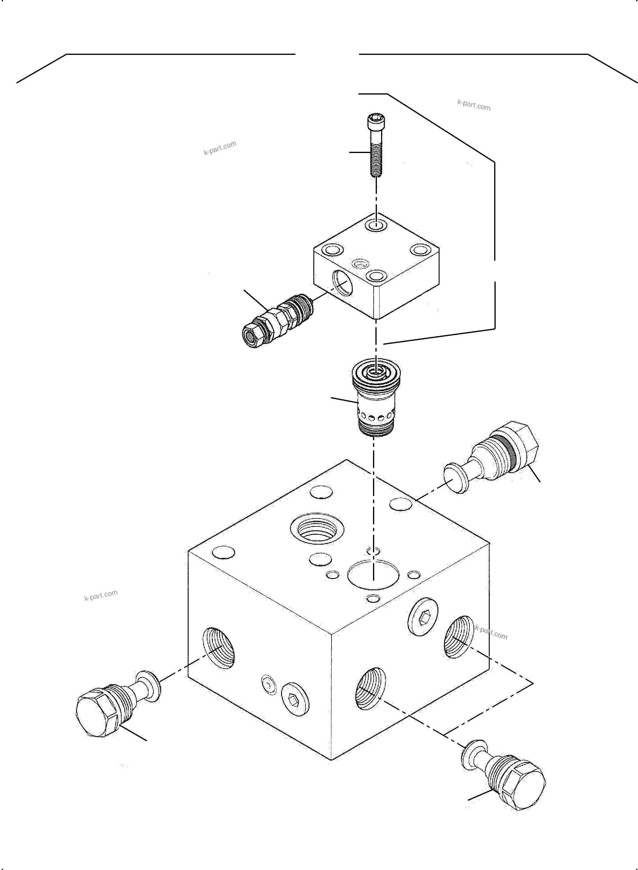 Komatsu parts book diagram for PC4000-11 S/N 08312: SLEW-BRAKE VALVE
