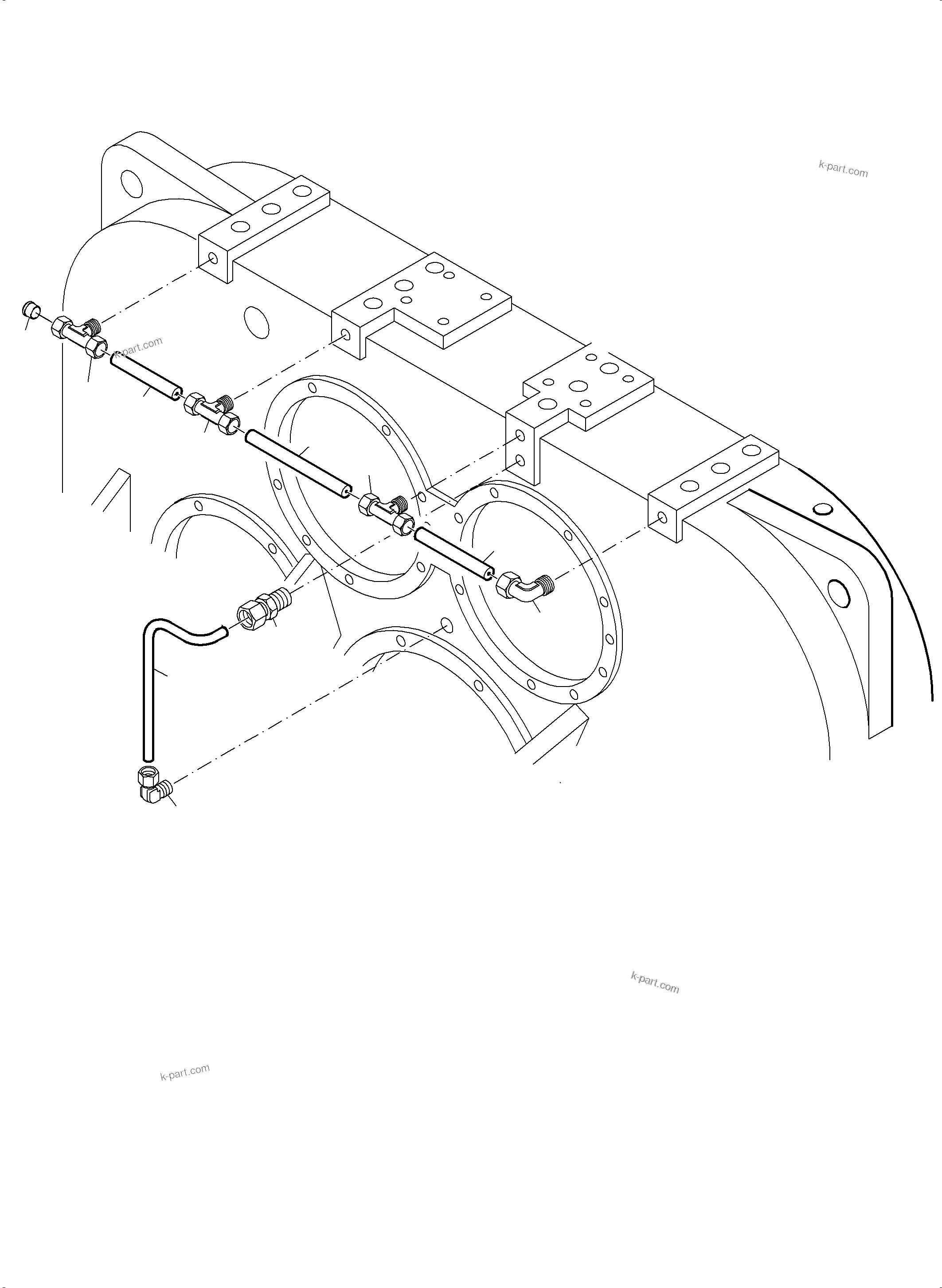 Komatsu parts book diagram for PC4000-11 S/N 08312: PUMP DISTRIBUTOR GEAR