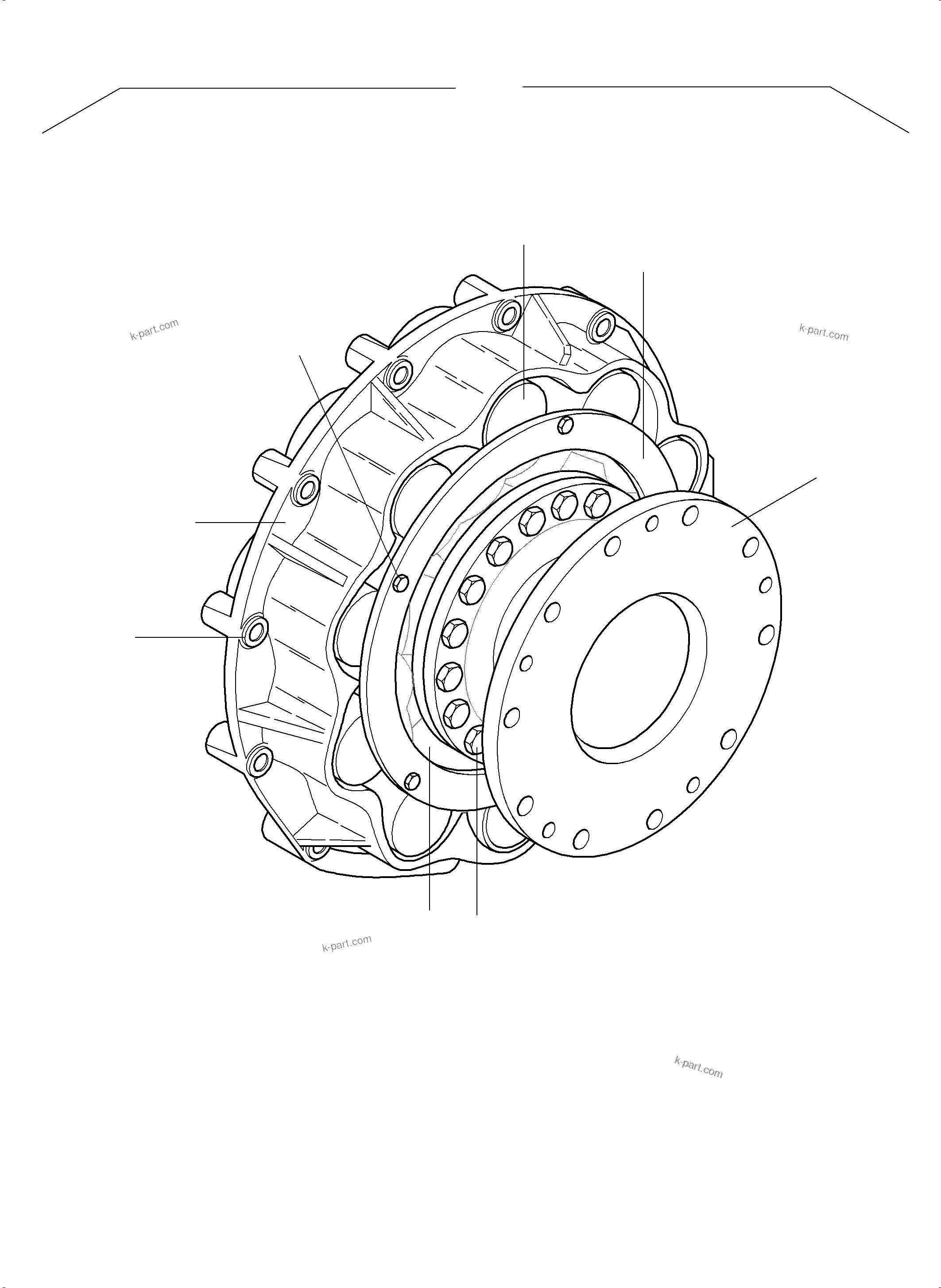 Komatsu parts book diagram for PC4000-11 S/N 08312: COUPLING