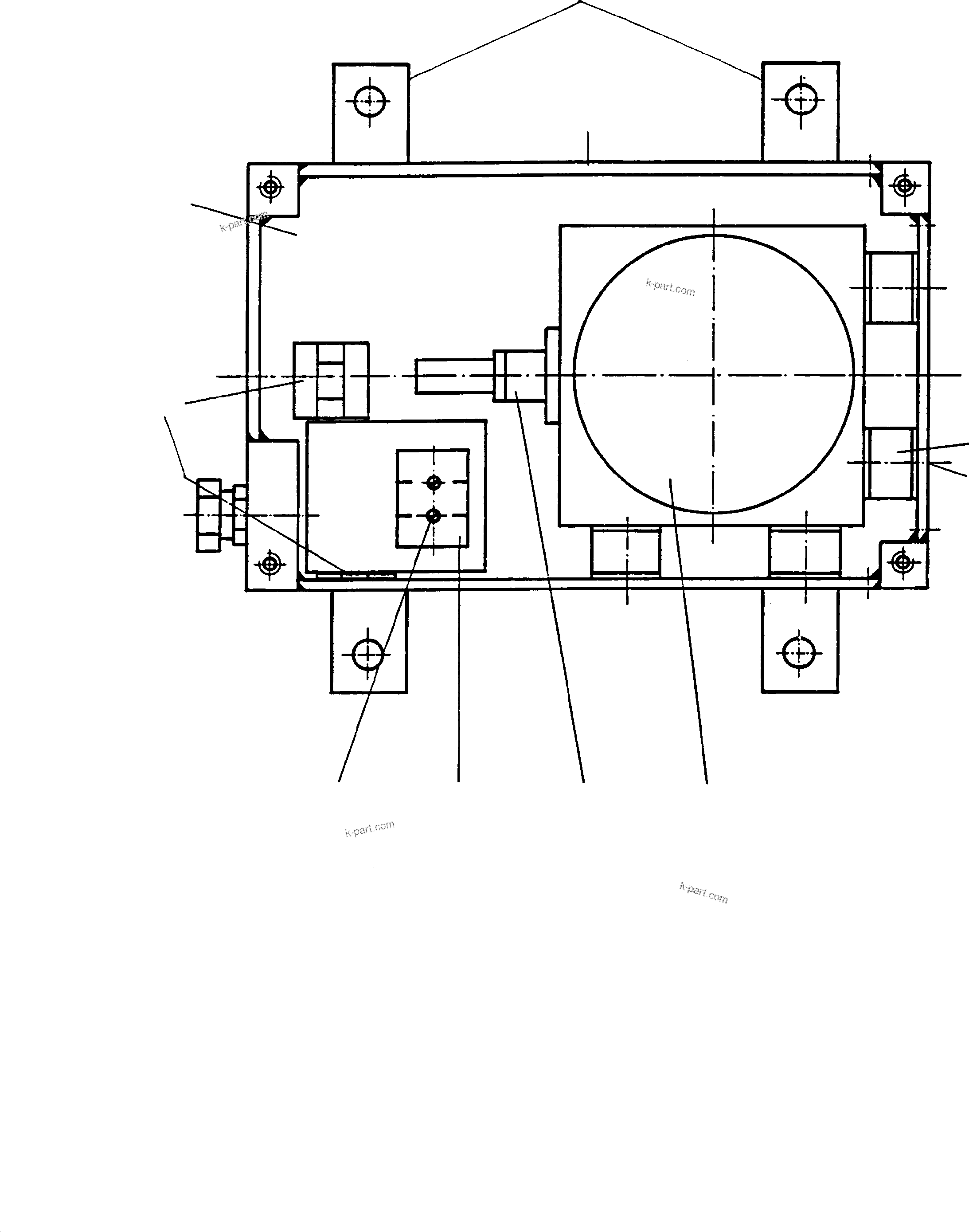 Komatsu parts book diagram for H455S S/N 15005: TRANSMITTER HOUSING, EBL