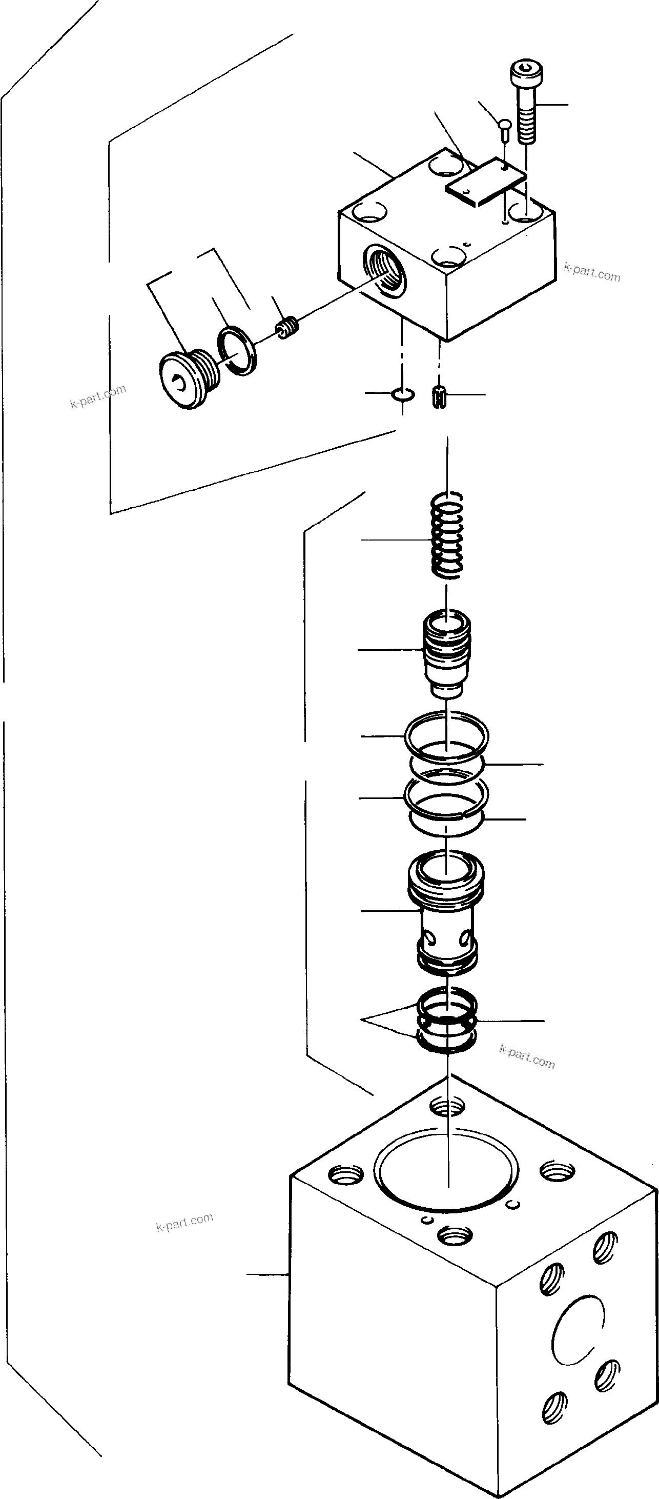 Komatsu parts book diagram for H455S S/N 15005: NON-RETURN VALVE