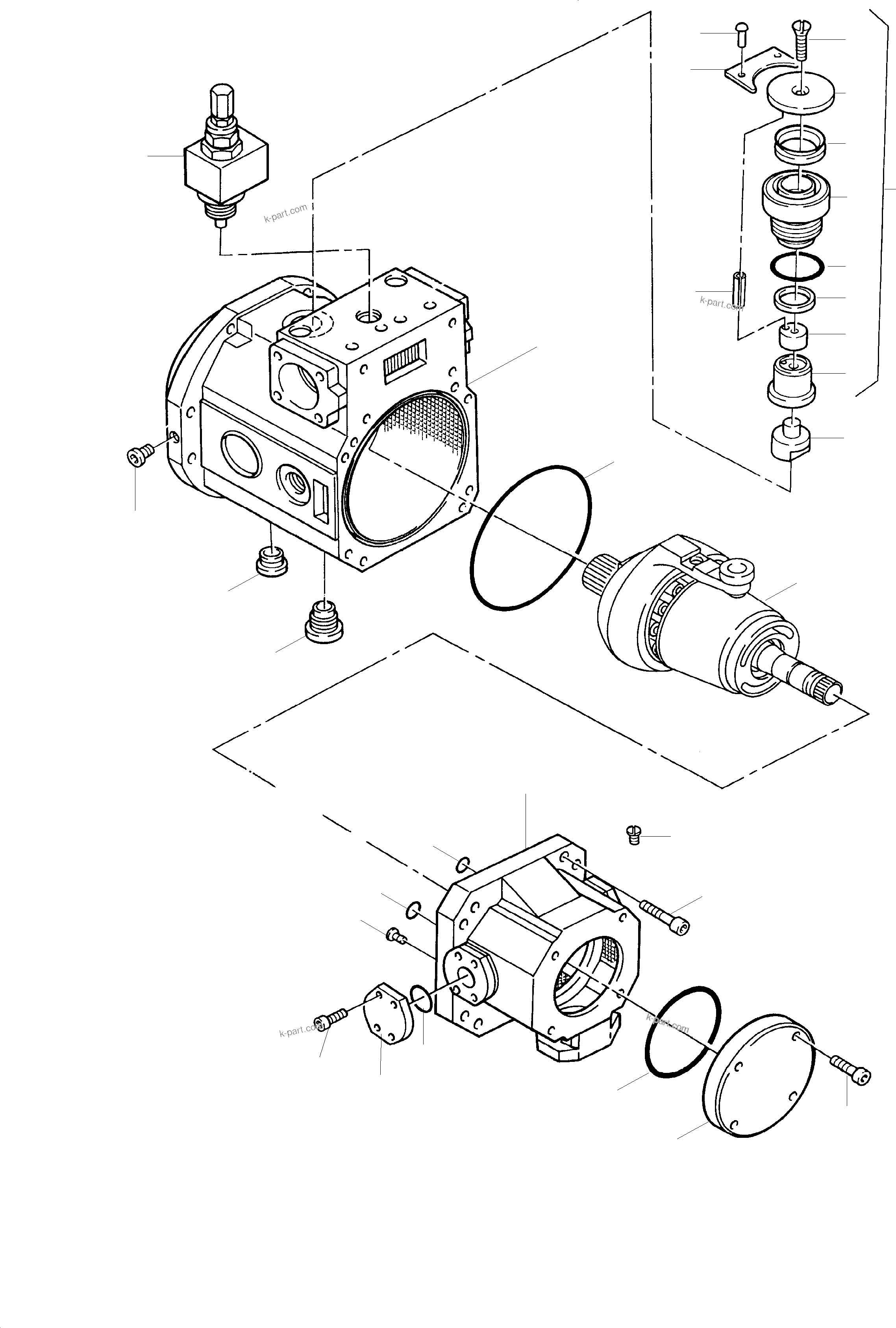 Komatsu parts book diagram for H455S S/N 15005: HYDRAULIC PUMP