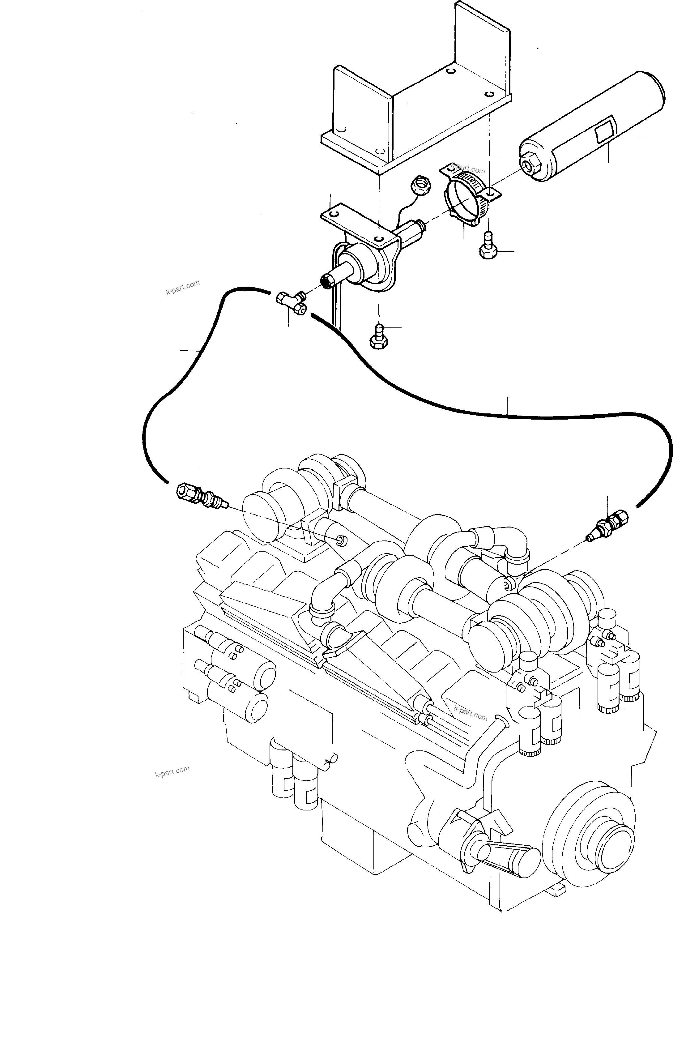 Komatsu parts book diagram for PC5500-6 S/N 15019: COLD-STARTING-SYSTEM, CU-ENGINE